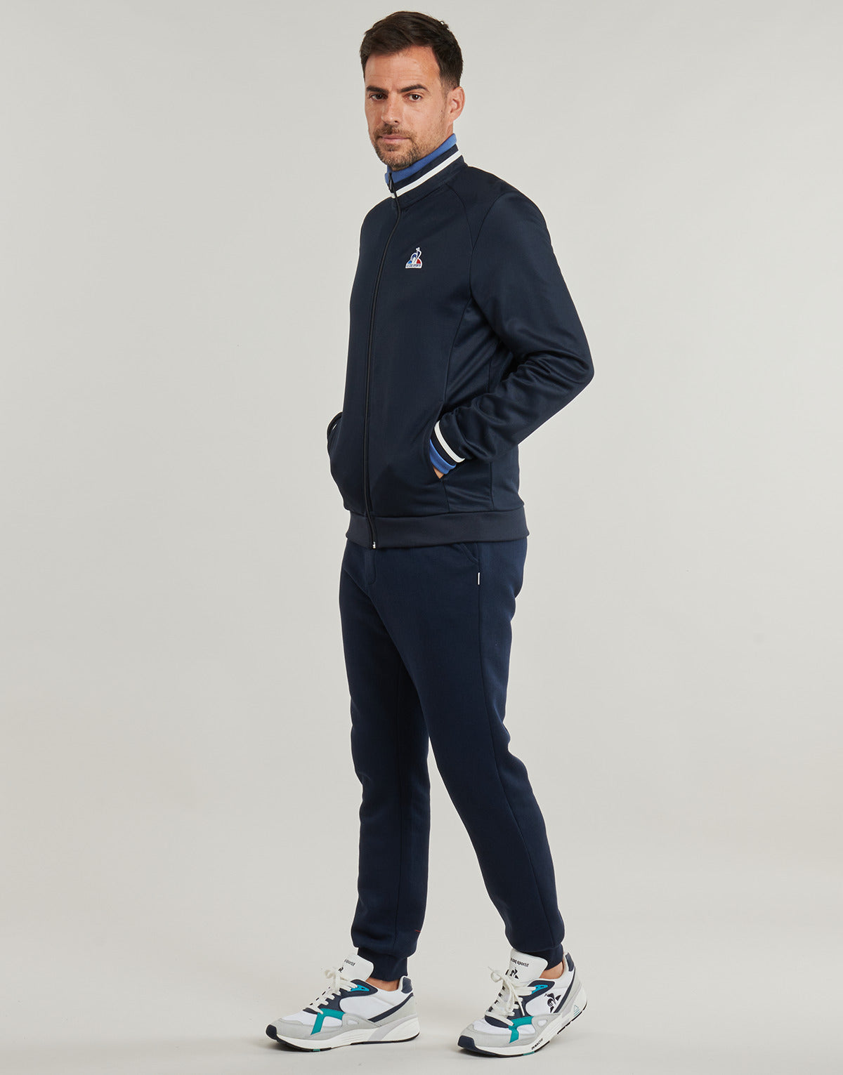 Felpa Uomo Le Coq Sportif  HERITAGE SP FZ SWEAT  Marine