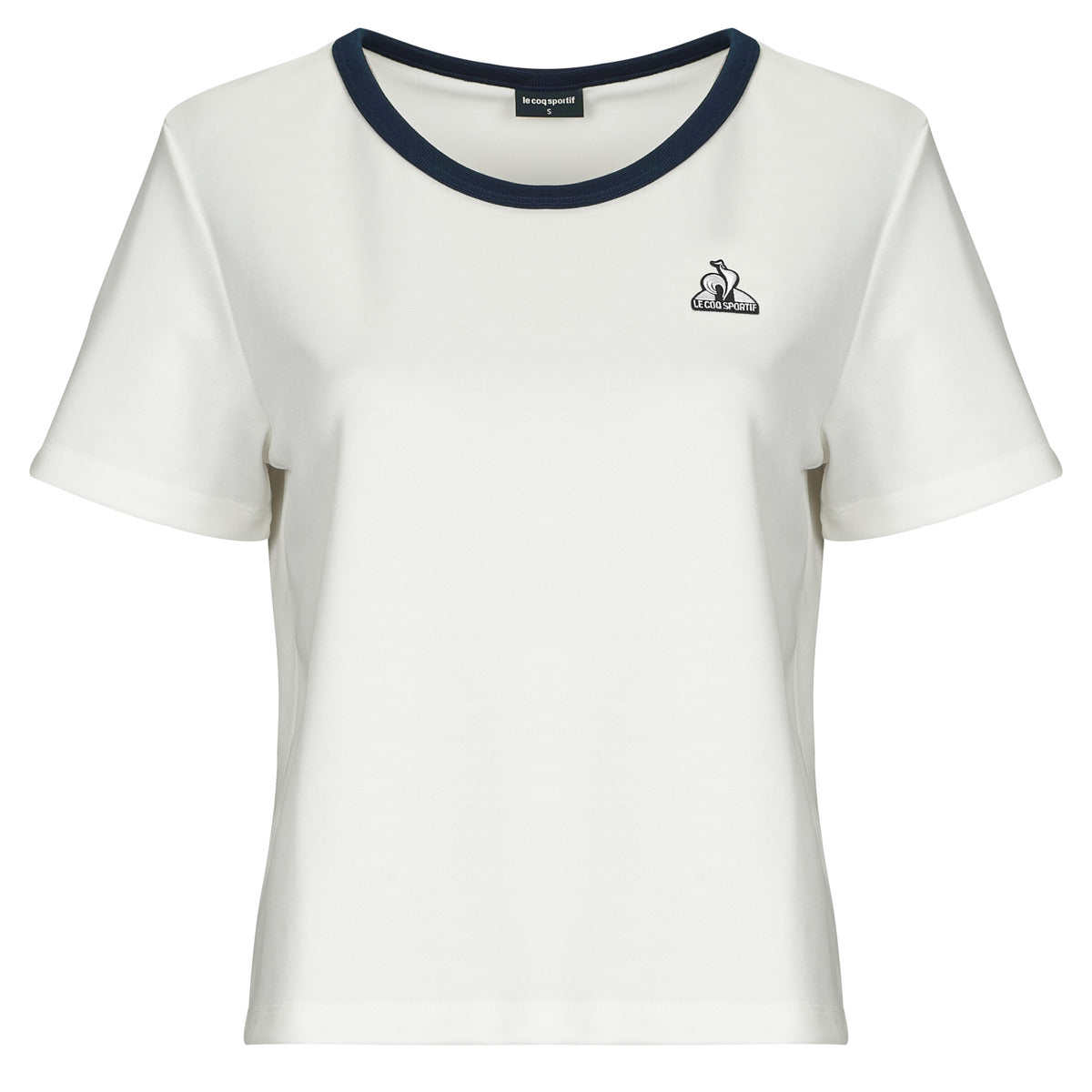 T-shirt Donna Le Coq Sportif HERITAGE SP Tee SS N°1 W Bianco