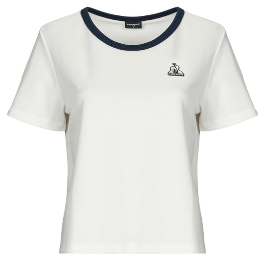 T-shirt Donna Le Coq Sportif HERITAGE SP Tee SS N°1 W Bianco