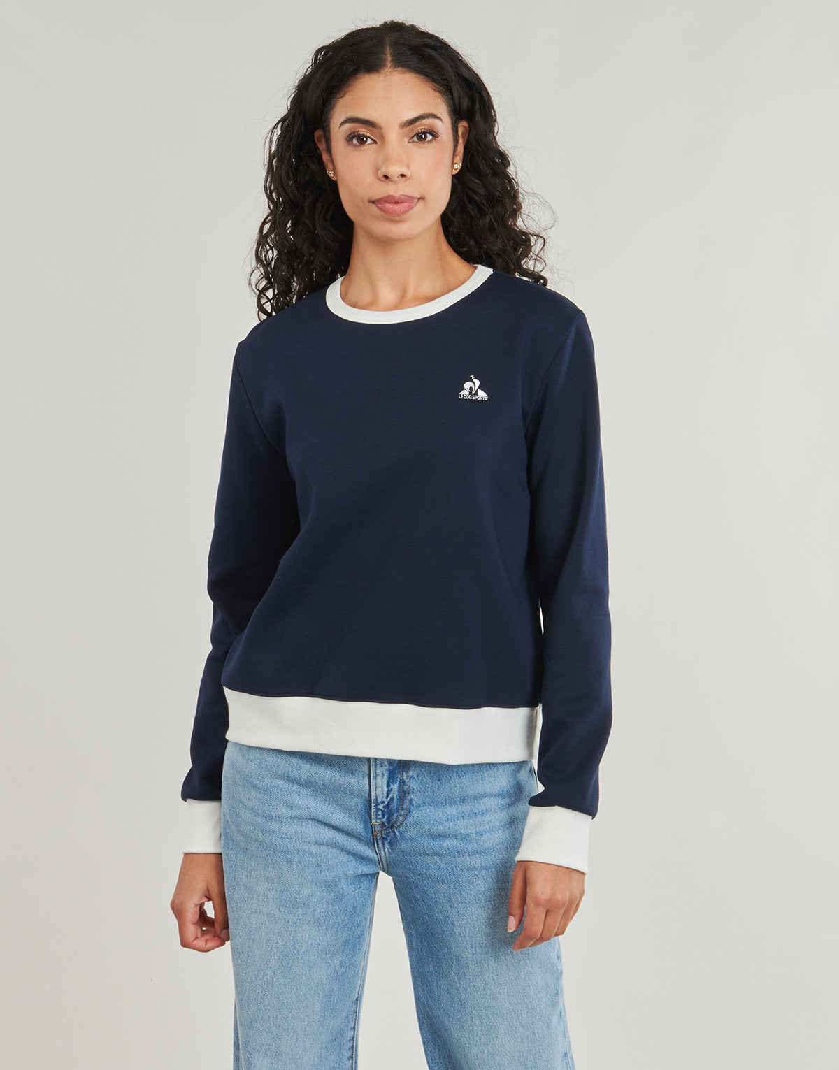 Felpa Donna Le Coq Sportif  HERITAGE SP Crew SWEAT N°1 W  Marine