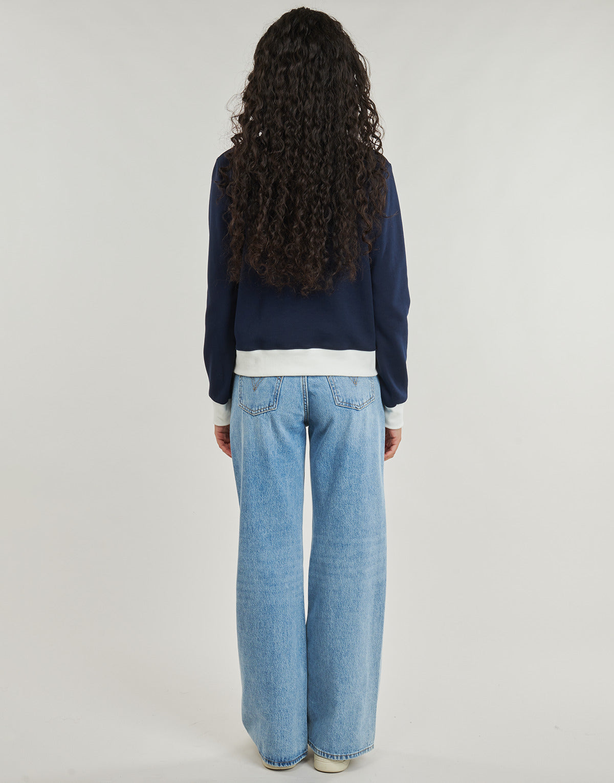 Felpa Donna Le Coq Sportif HERITAGE SP Crew SWEAT N°1 W Marine