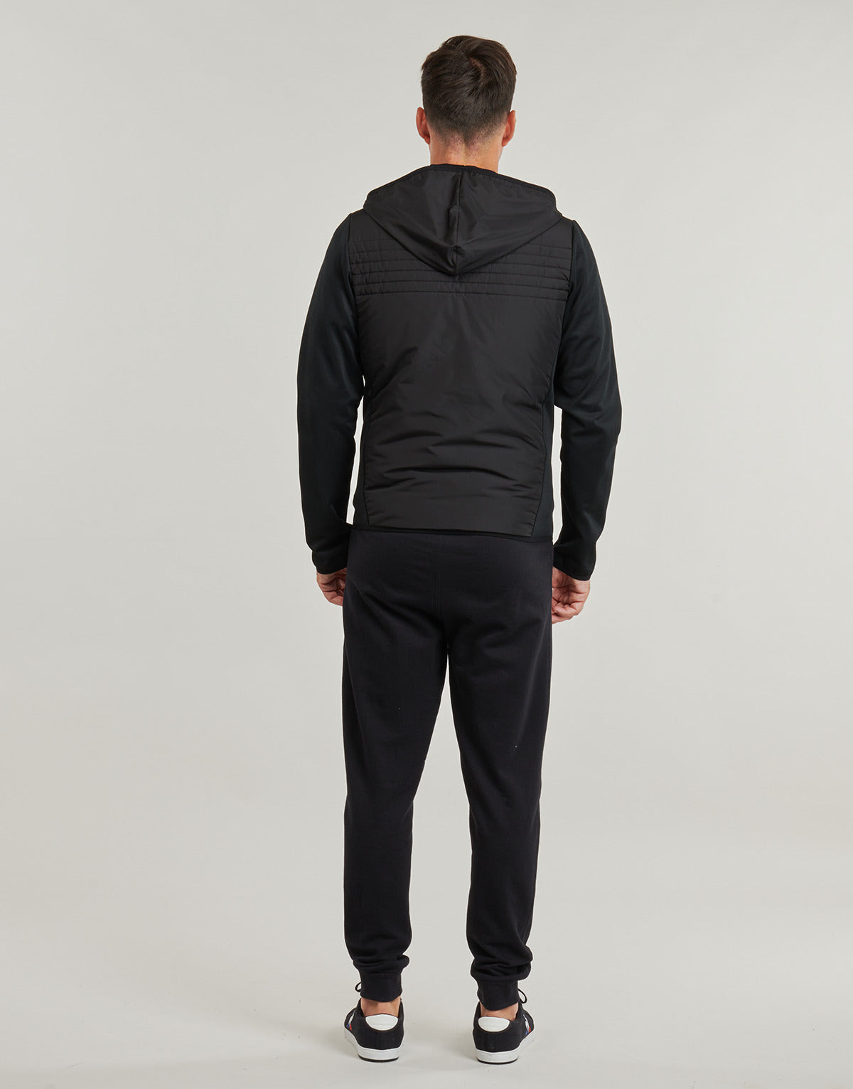 Giubbotto Uomo Le Coq Sportif HYBRIDE FZ Hoody N°1 M Nero