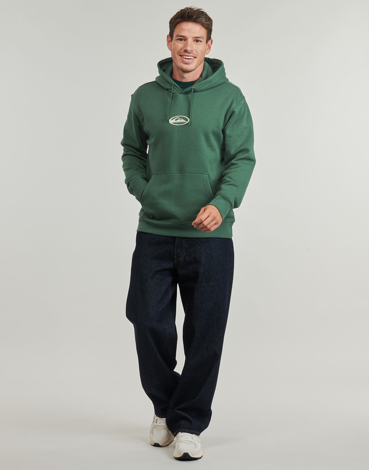 Felpa Uomo Quiksilver  SALT WATER GRAPHIC HOODIE  Verde