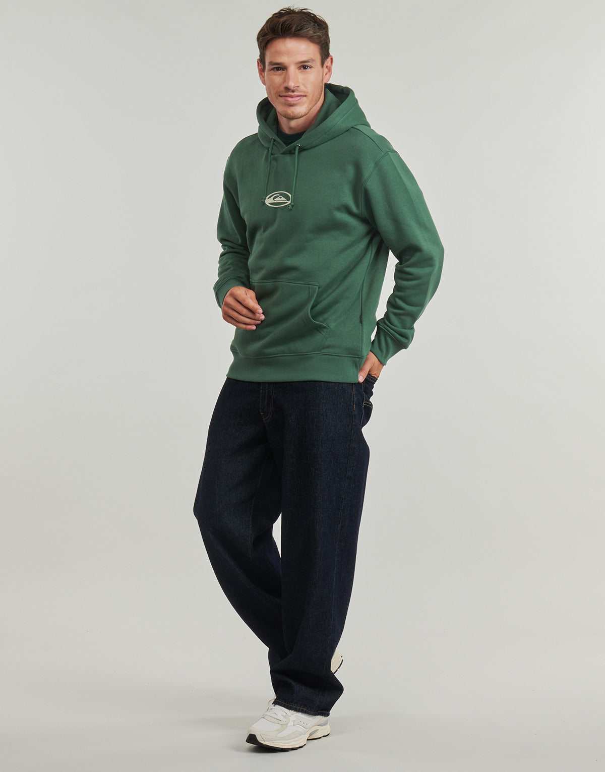 Felpa Uomo Quiksilver  SALT WATER GRAPHIC HOODIE  Verde