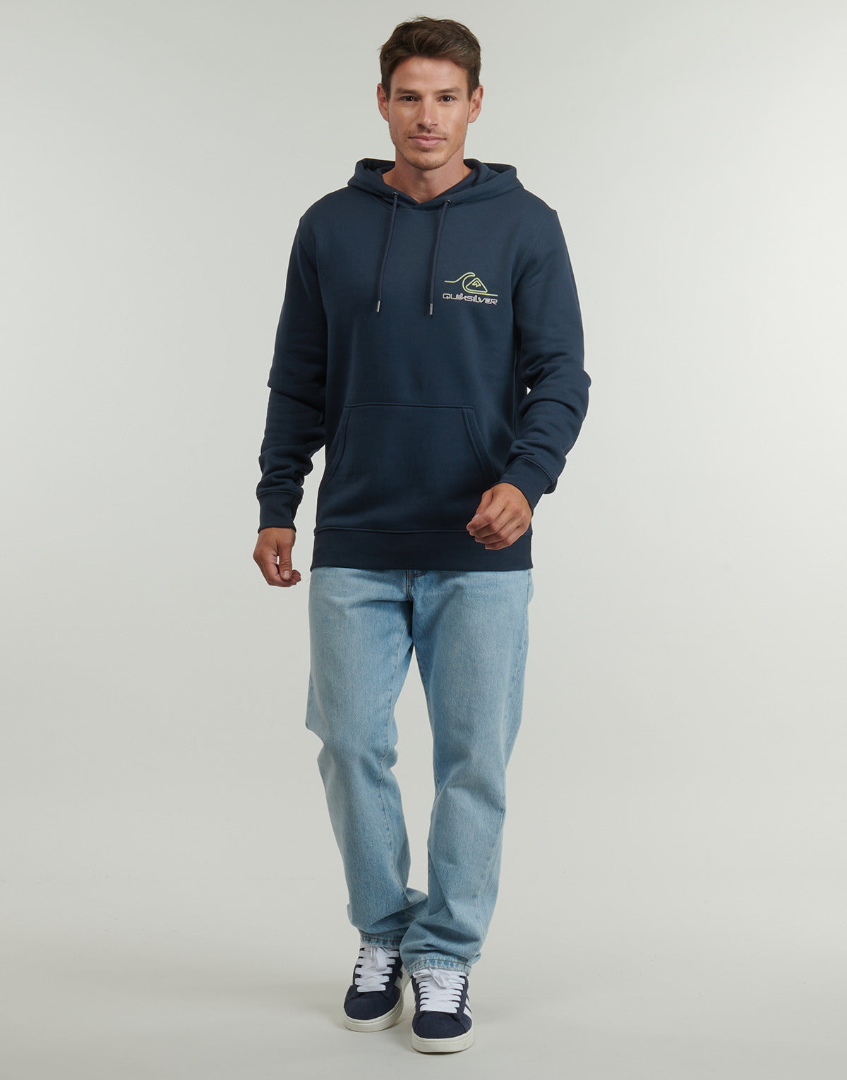 Felpa Uomo Quiksilver  LIGHT WAVES HOODIE  Marine