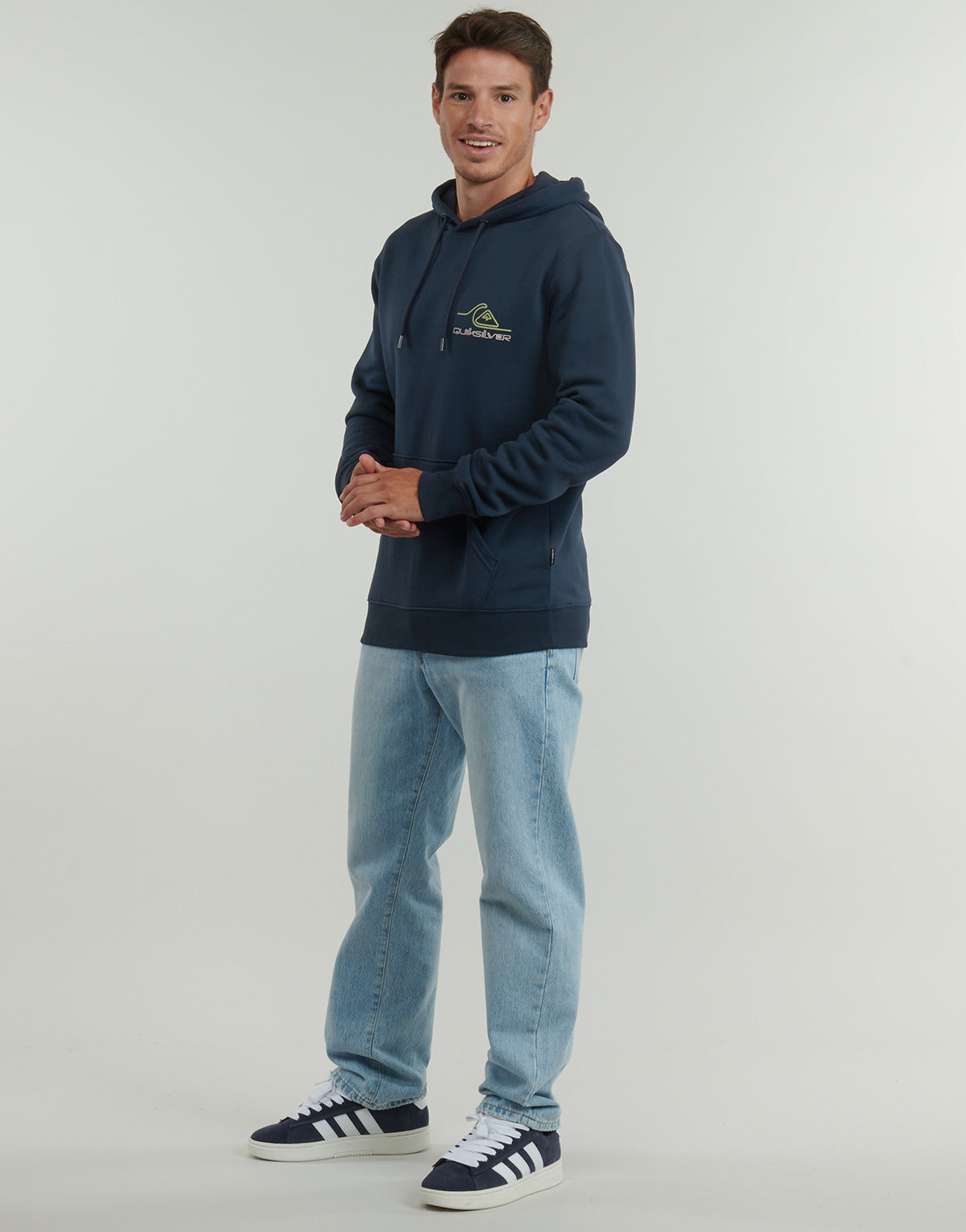 Felpa Uomo Quiksilver  LIGHT WAVES HOODIE  Marine