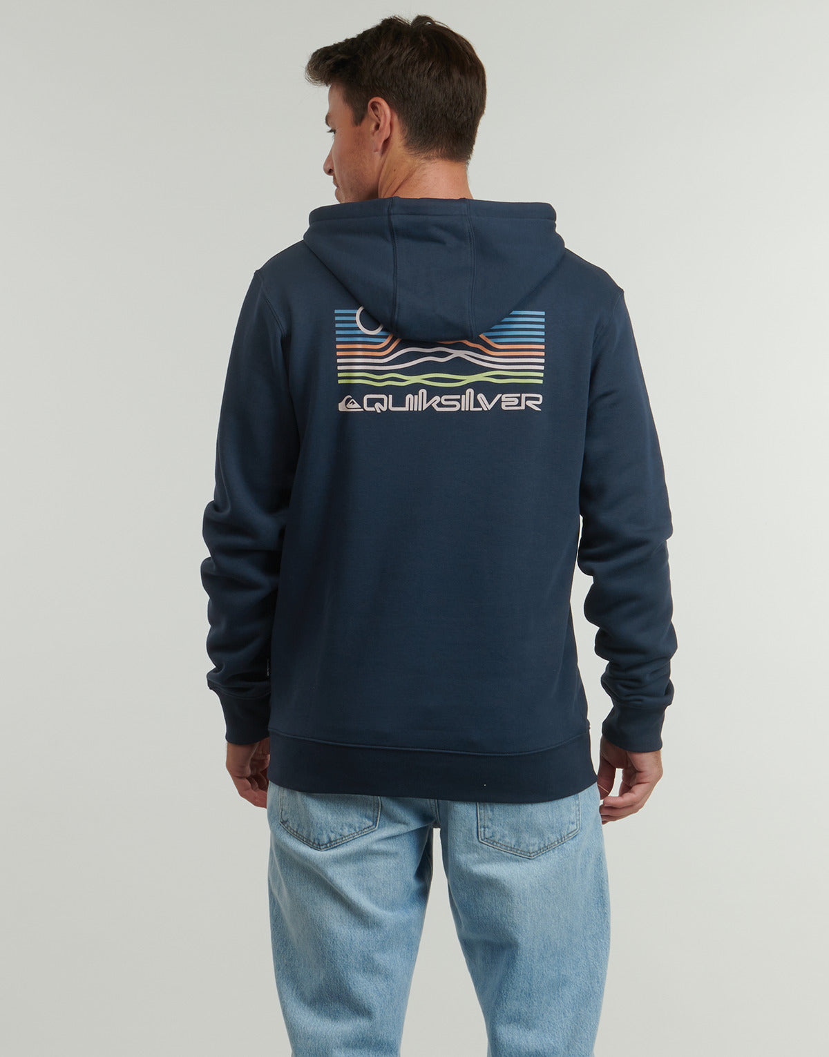 Felpa Uomo Quiksilver  LIGHT WAVES HOODIE  Marine