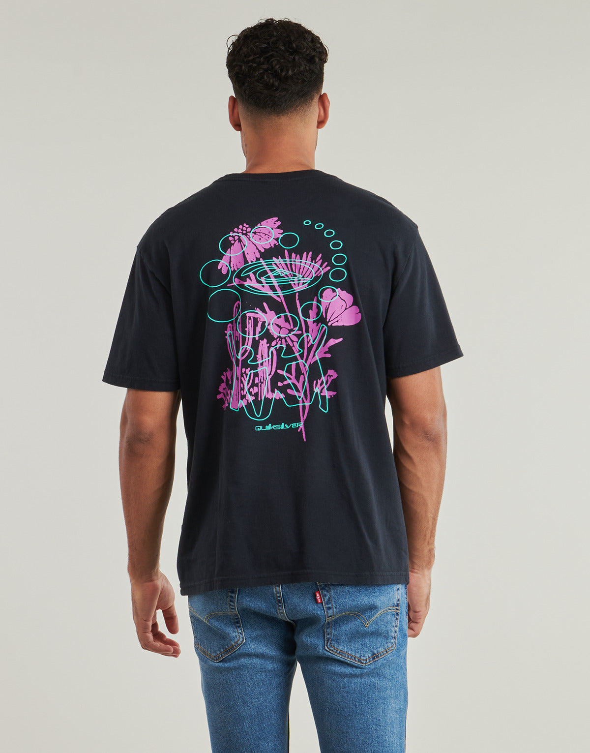 T-shirt Uomo Quiksilver HW DESERT PARADISE SS Nero