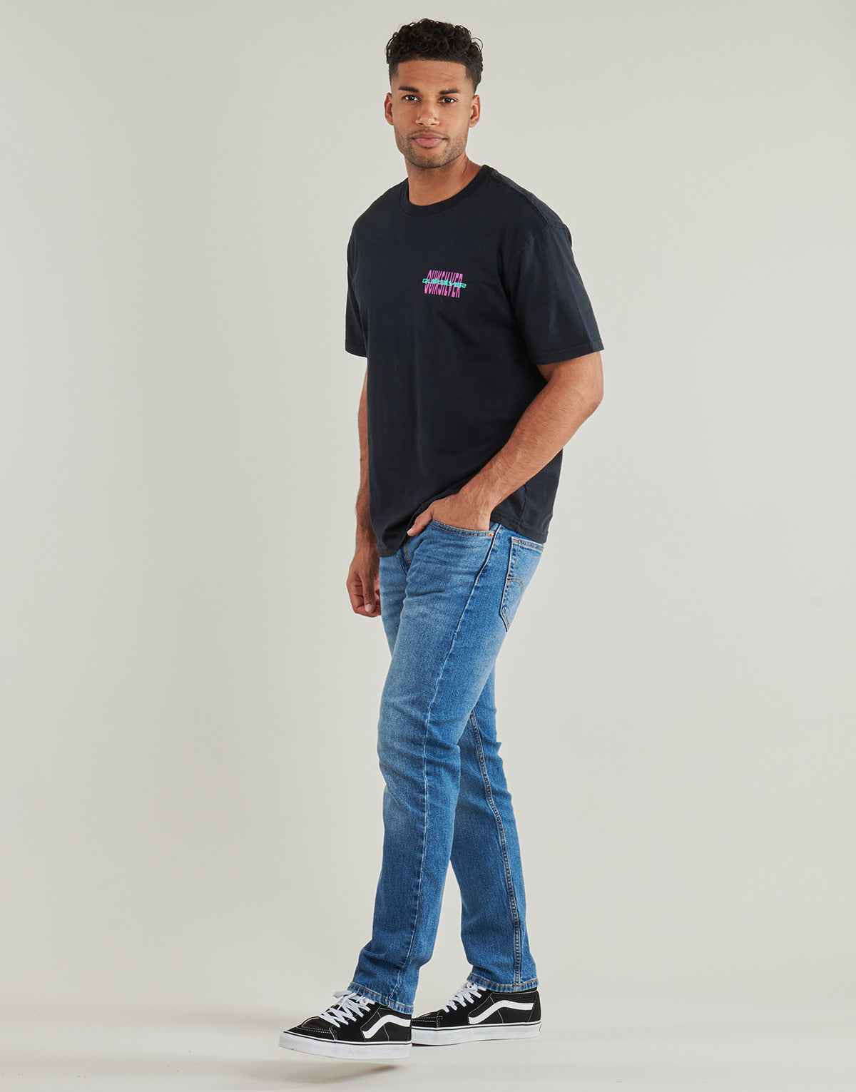 T-shirt Uomo Quiksilver HW DESERT PARADISE SS Nero