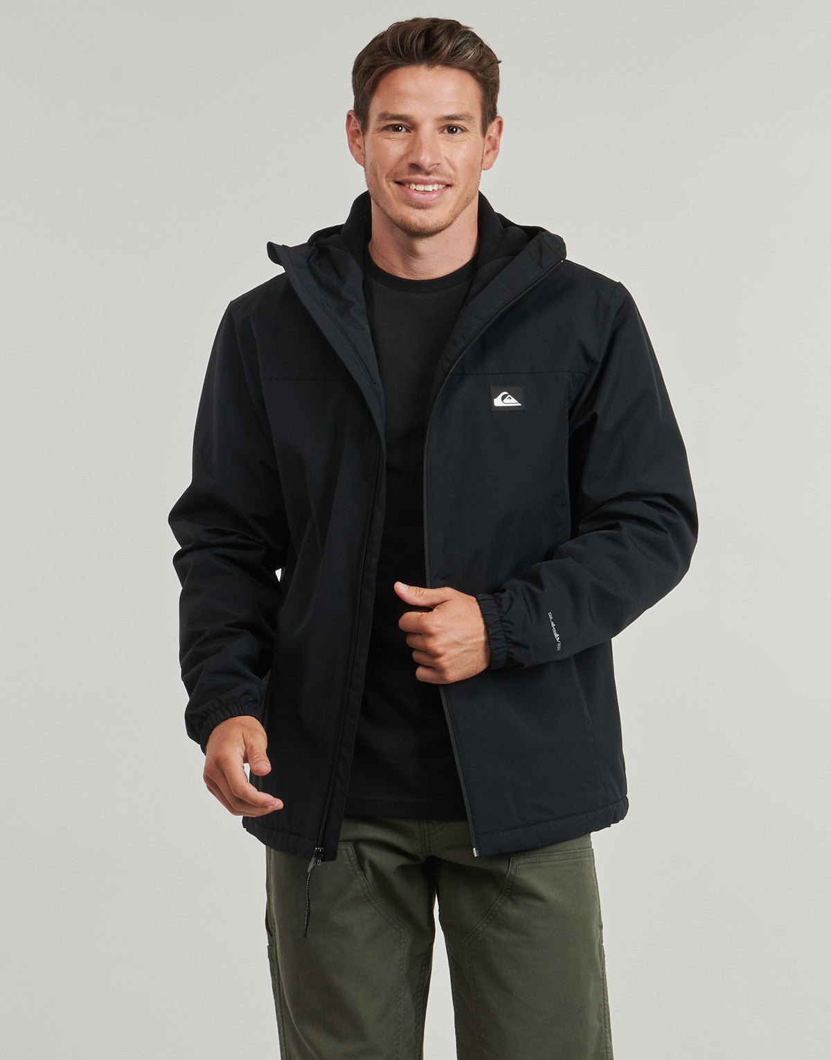 Giubbotto Uomo Quiksilver  OVERCAST 3K WARM JACKET  Nero