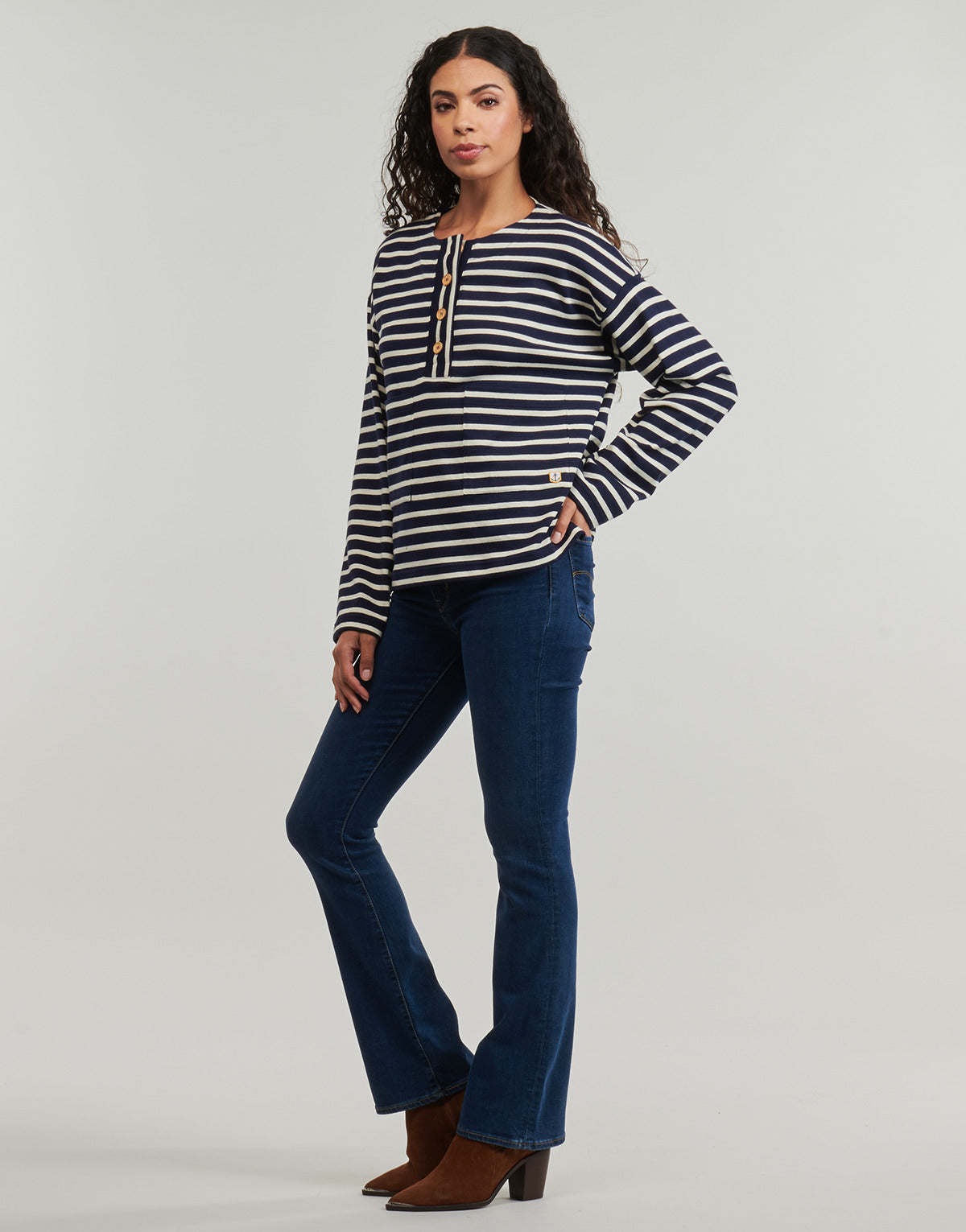 Camicetta Donna Armor Lux  MARNIERE TUNISIENNE HERITAGE  Marine