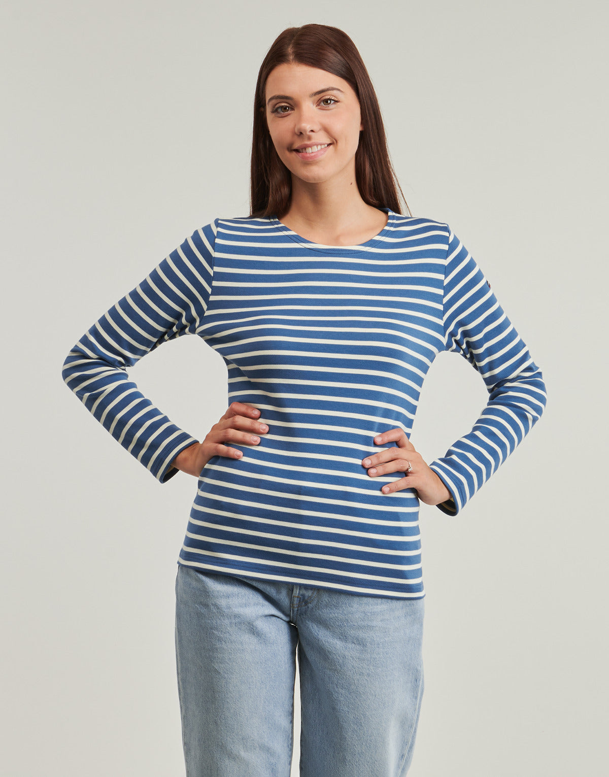 T-shirts a maniche lunghe Donna Armor Lux MARINIERE ’LESCONIL’ Blu