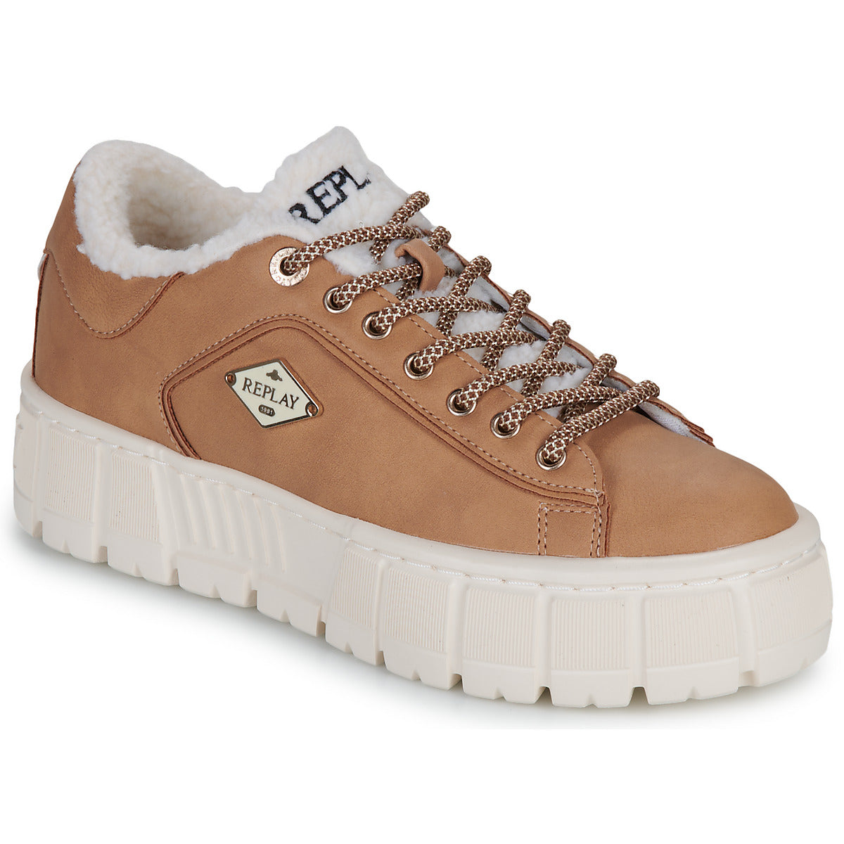 Sneakers basse Donna Replay  PAULETTE WARM  Marrone