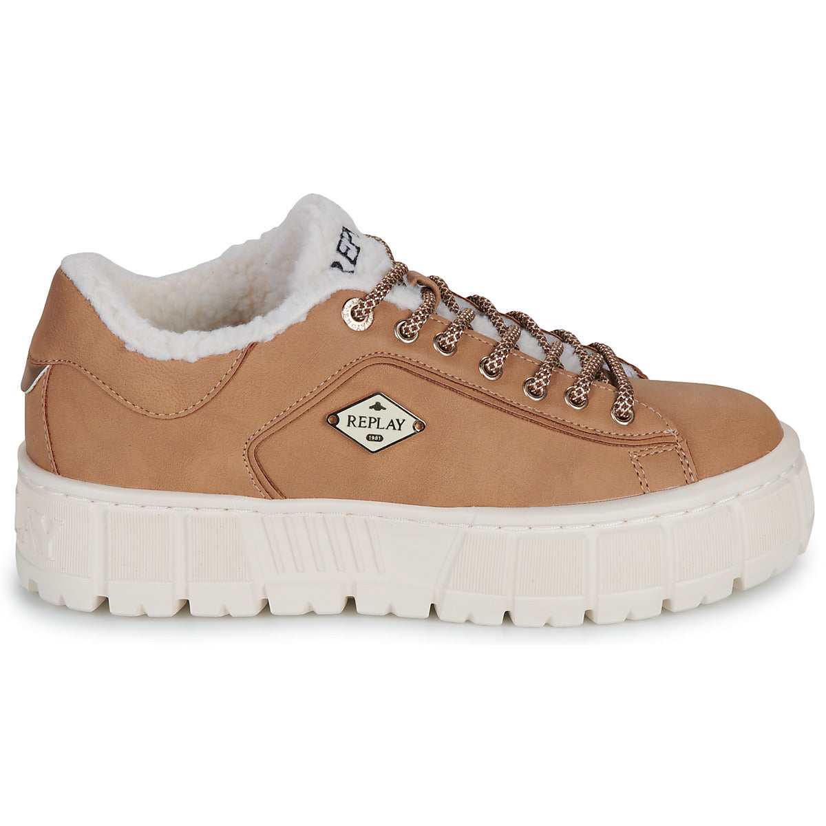 Sneakers basse Donna Replay  PAULETTE WARM  Marrone