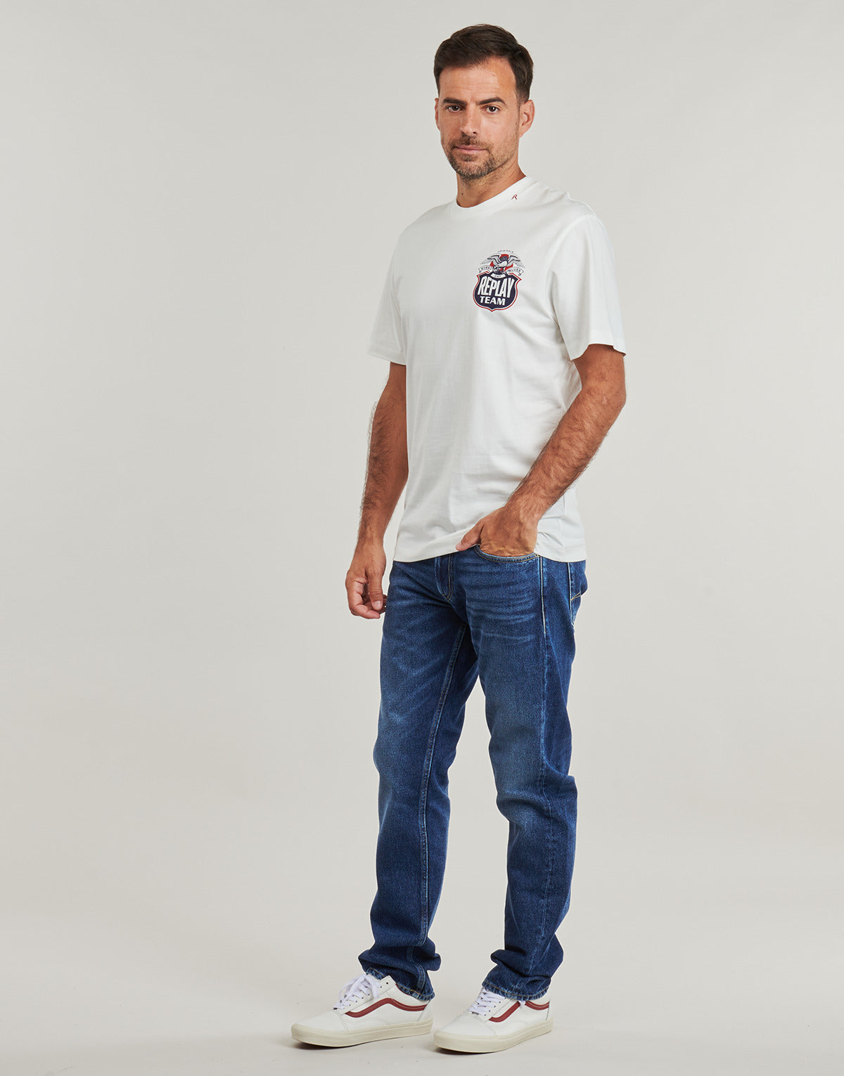 Jeans Uomo Replay  GROVER 99 DENIM  Blu