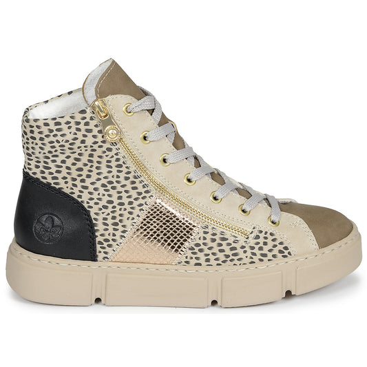 Sneakers alte Donna Rieker  N5931-62  Beige