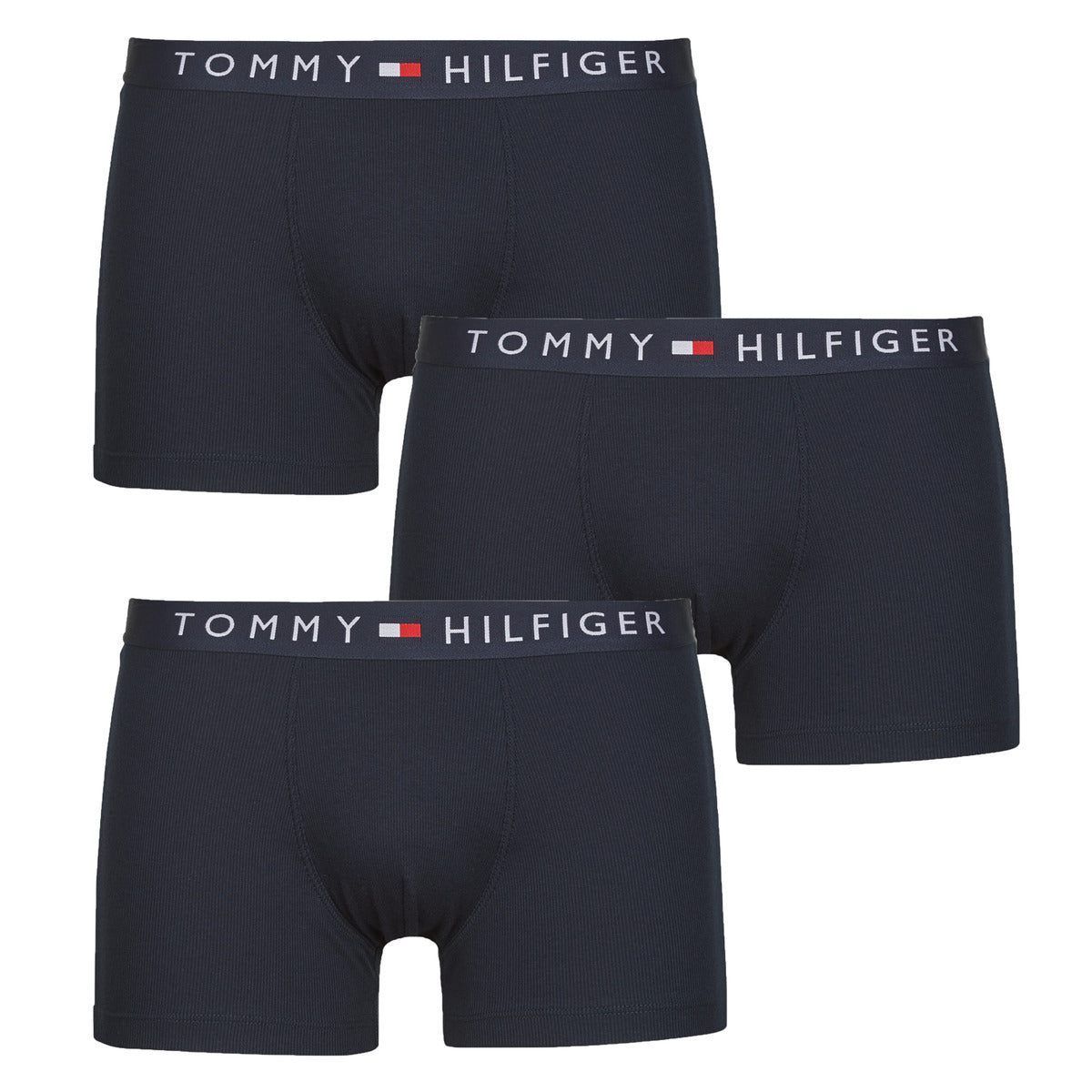 Boxer Uomo Tommy Hilfiger  3P RIB TRUNK  Marine