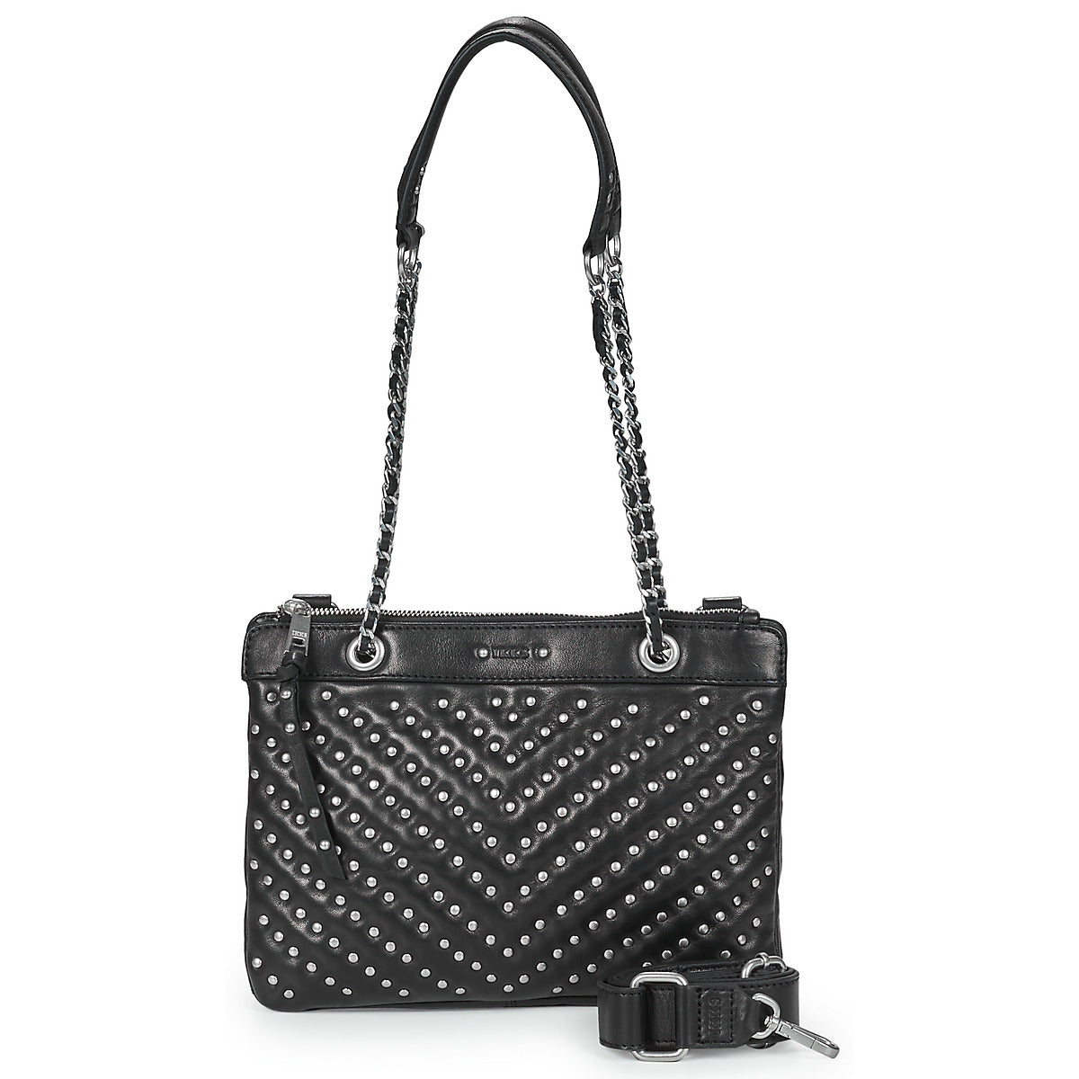 Borsa a tracolla Donna Ikks  1440 REPORTER  Nero