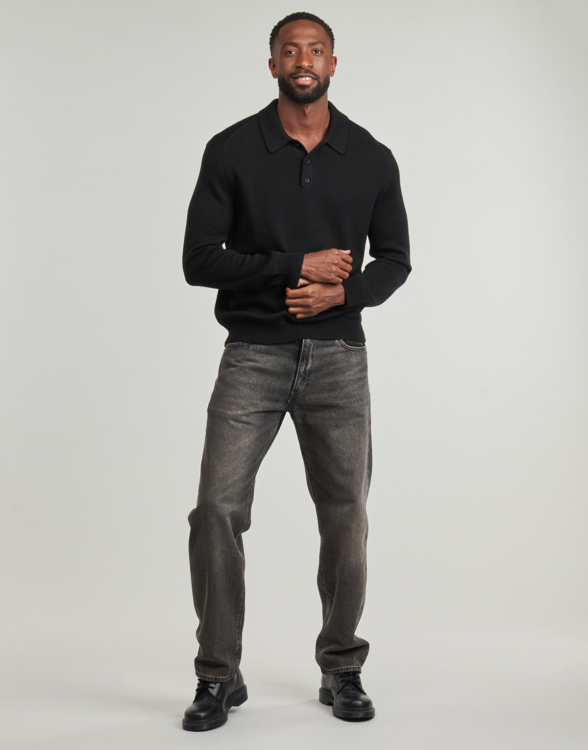 Jeans Uomo Levis  555® RELAXED STRAIGHT  Nero