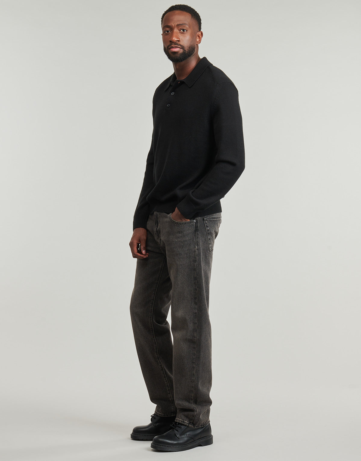 Jeans Uomo Levis  555® RELAXED STRAIGHT  Nero