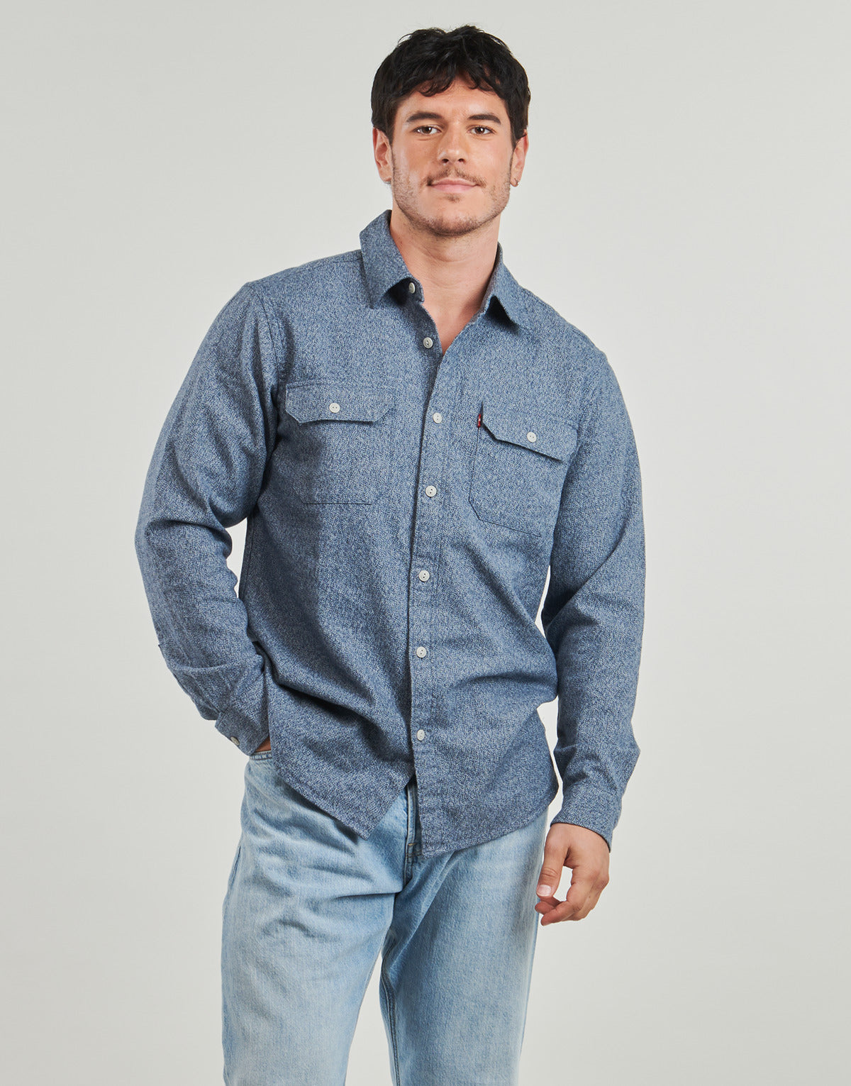 Camicia a maniche lunghe Uomo Levis  JACKSON WORKER  Blu