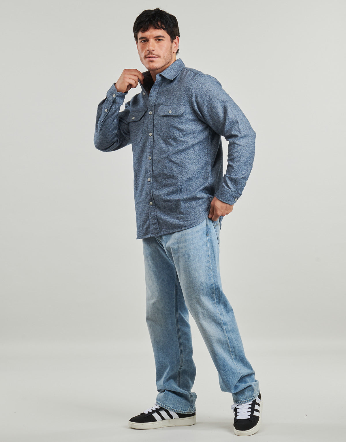 Camicia a maniche lunghe Uomo Levis  JACKSON WORKER  Blu