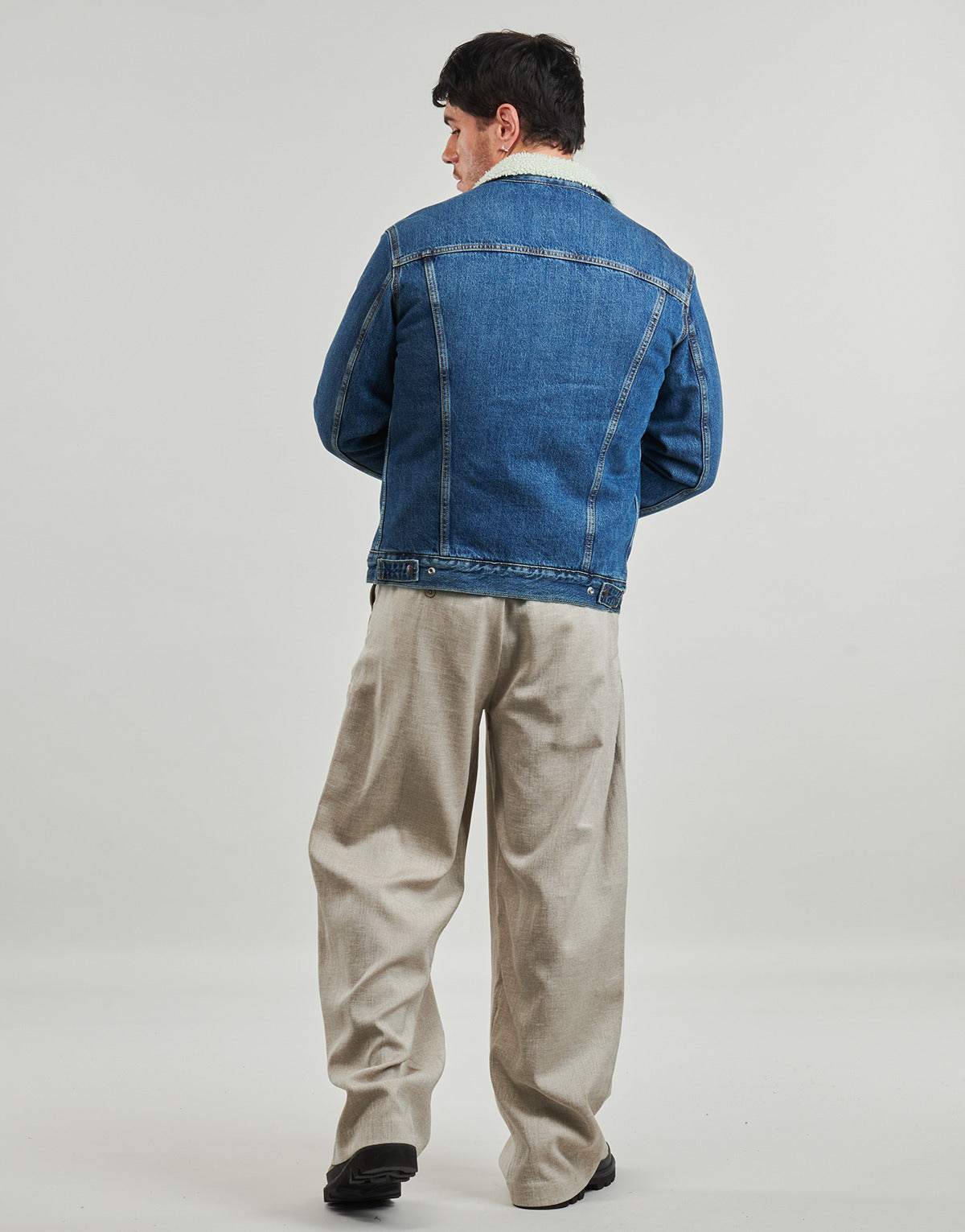 Giacca in jeans Uomo Levis  TYPE 3 SHERPA TRUCKER  Blu