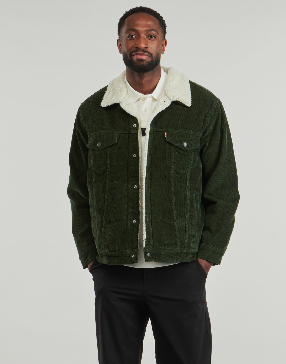 Giubbotto Uomo Levis  RELAXED FIT SHERPA TRKR  Verde