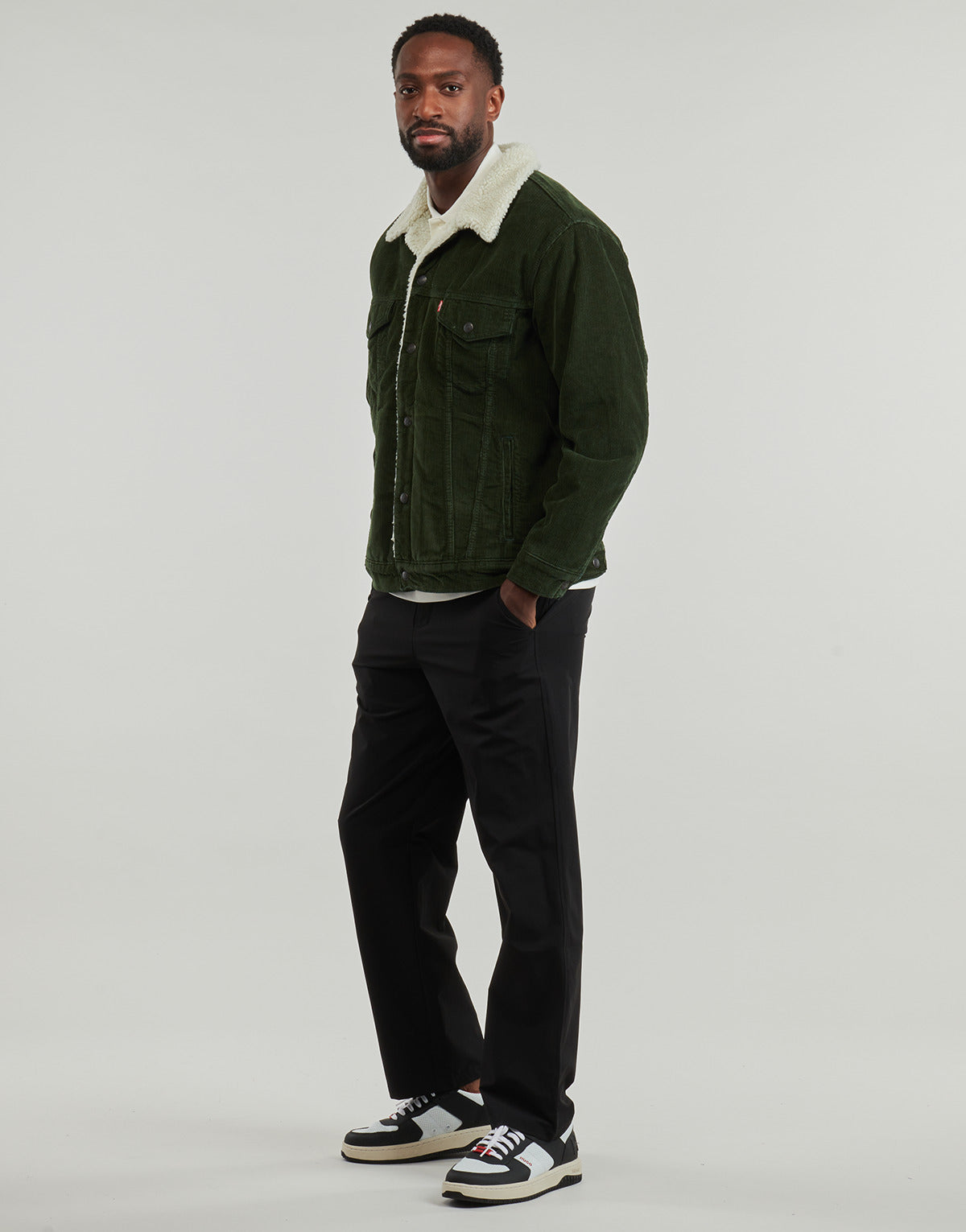 Giubbotto Uomo Levis  RELAXED FIT SHERPA TRKR  Verde