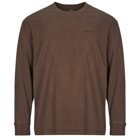 T-shirts a maniche lunghe Uomo Levis  LS AUTHENTIC TEE  Marrone
