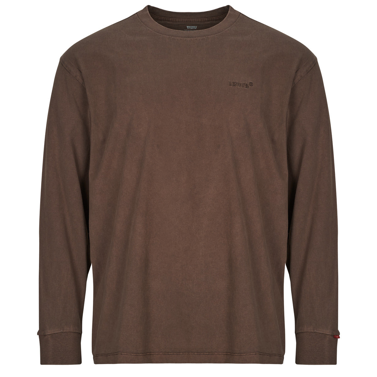 T-shirts a maniche lunghe Uomo Levis  LS AUTHENTIC TEE  Marrone