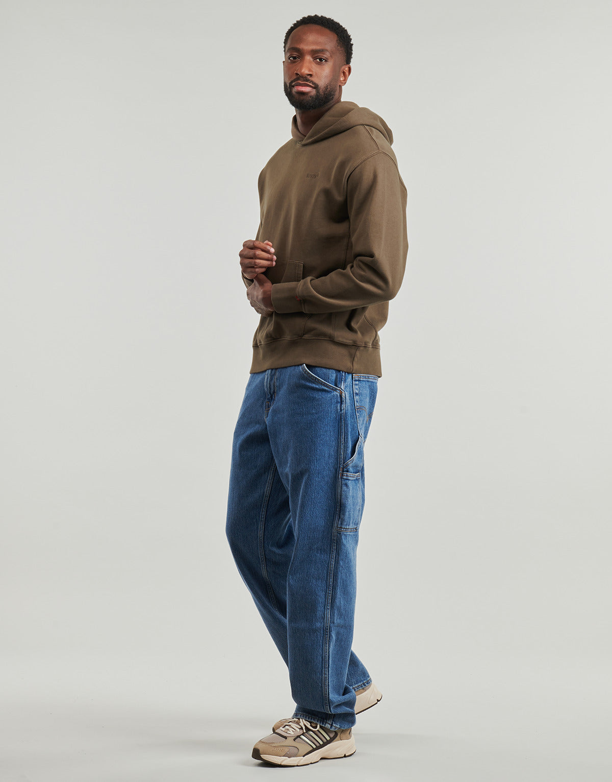 Felpa Uomo Levis  THE AUTHENTIC HOODIE  Marrone