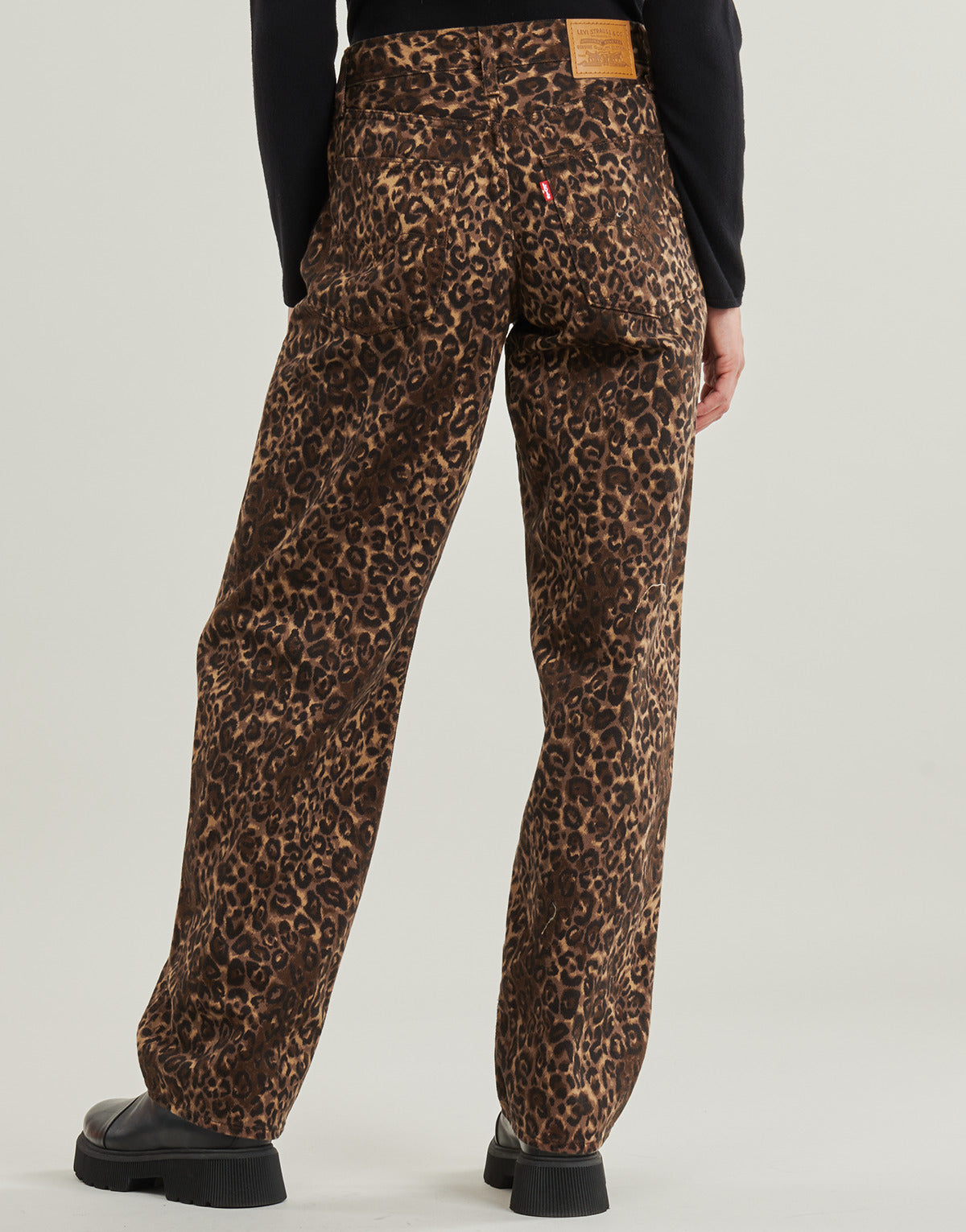 Jeans Flare Donna Levis  BAGGY DAD  Marrone