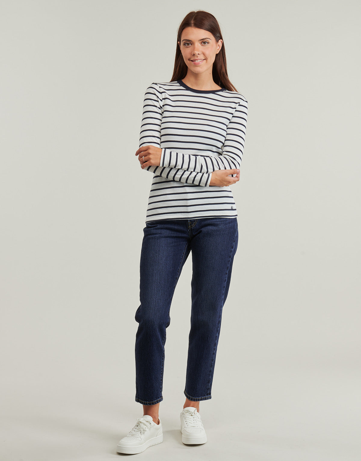 Jeans boyfriend Donna Levis 501® CROP Blu