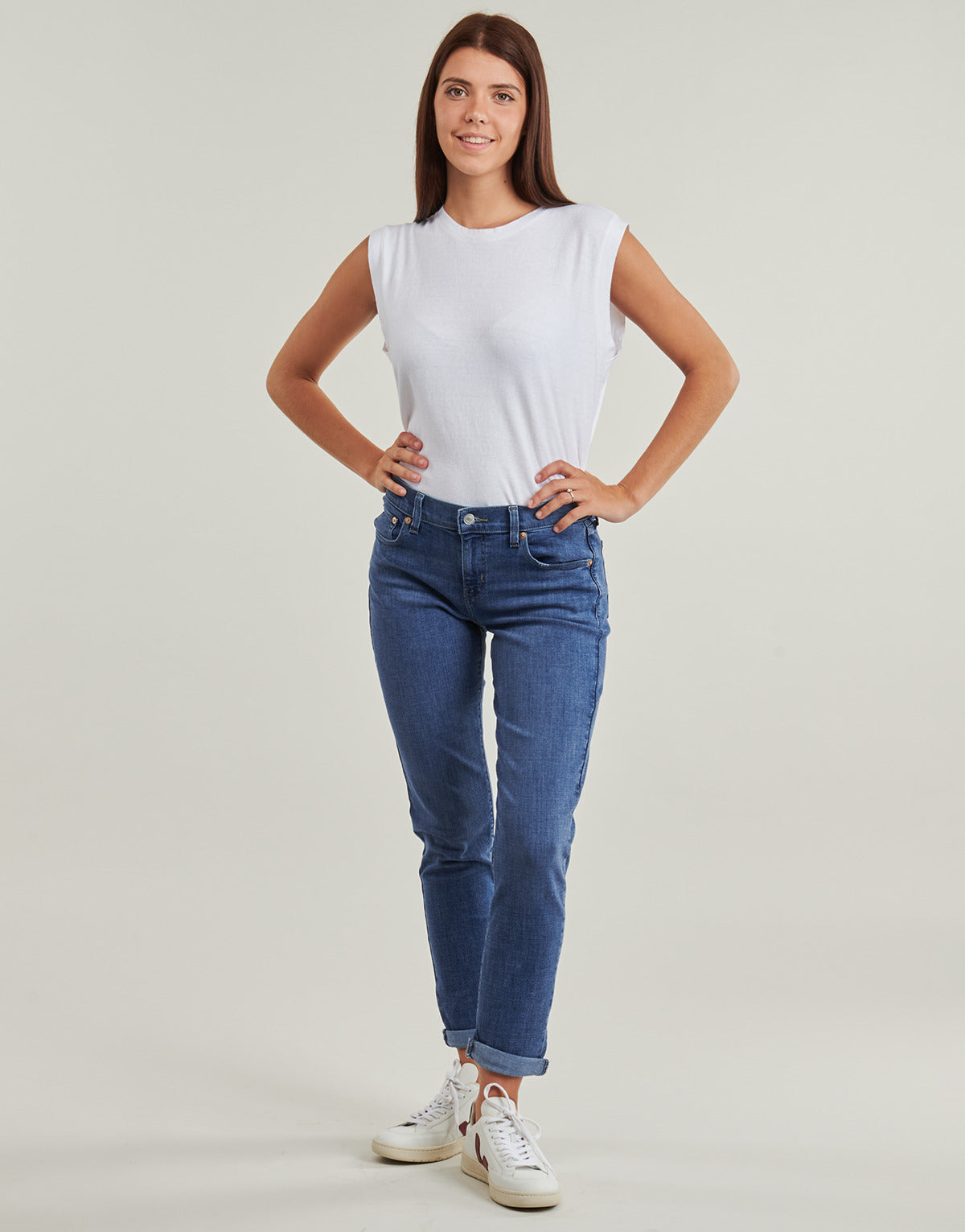 Jeans boyfriend Donna Levis  MID RISE BOYFRIEND  Blu