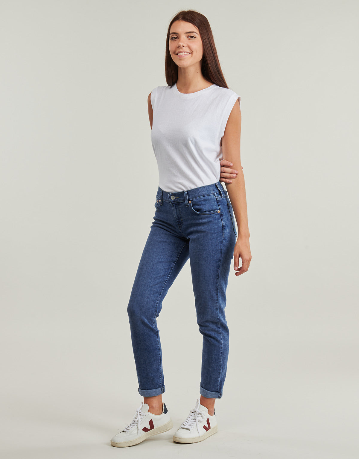 Jeans boyfriend Donna Levis  MID RISE BOYFRIEND  Blu