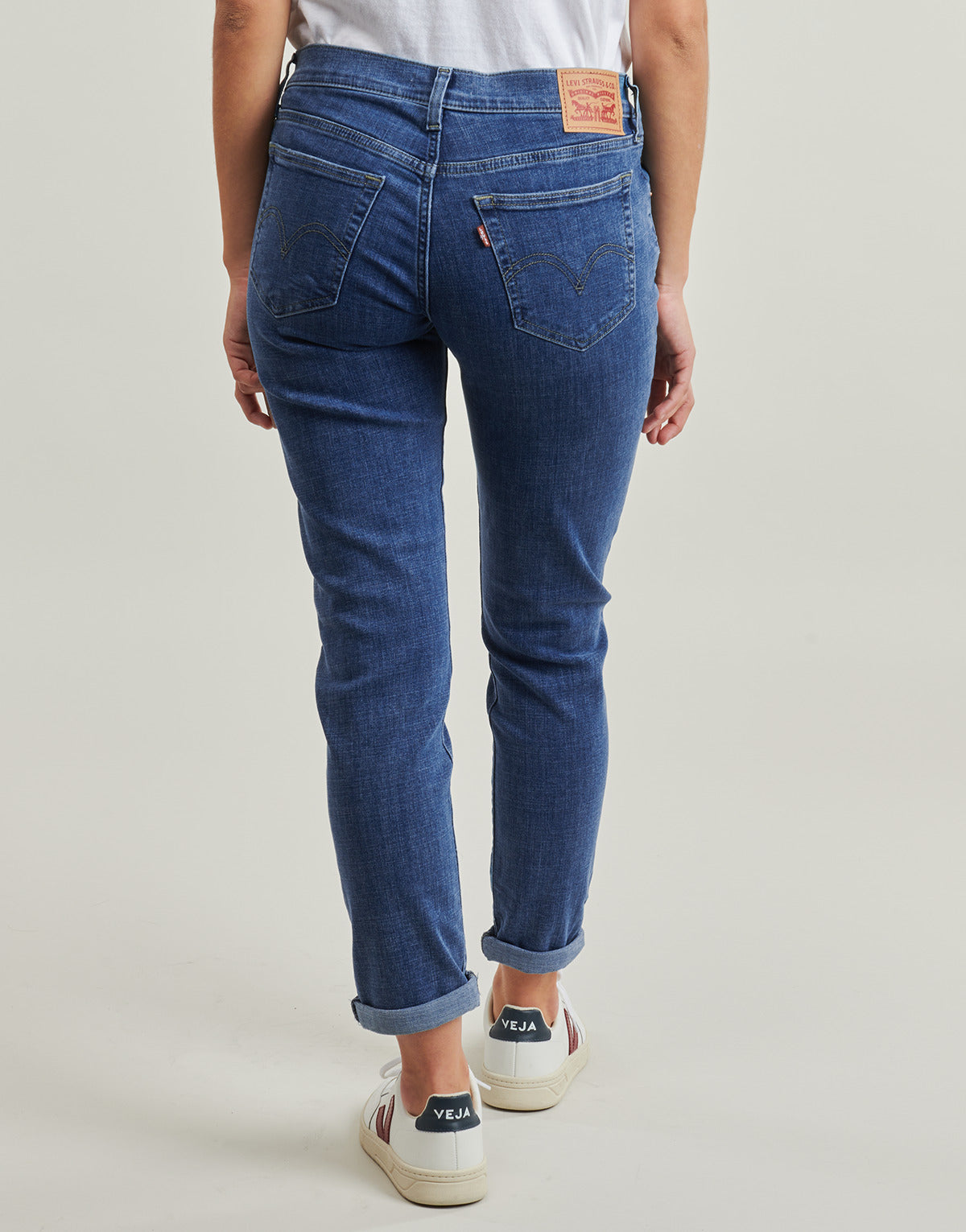 Jeans boyfriend Donna Levis MID RISE BOYFRIEND Blu