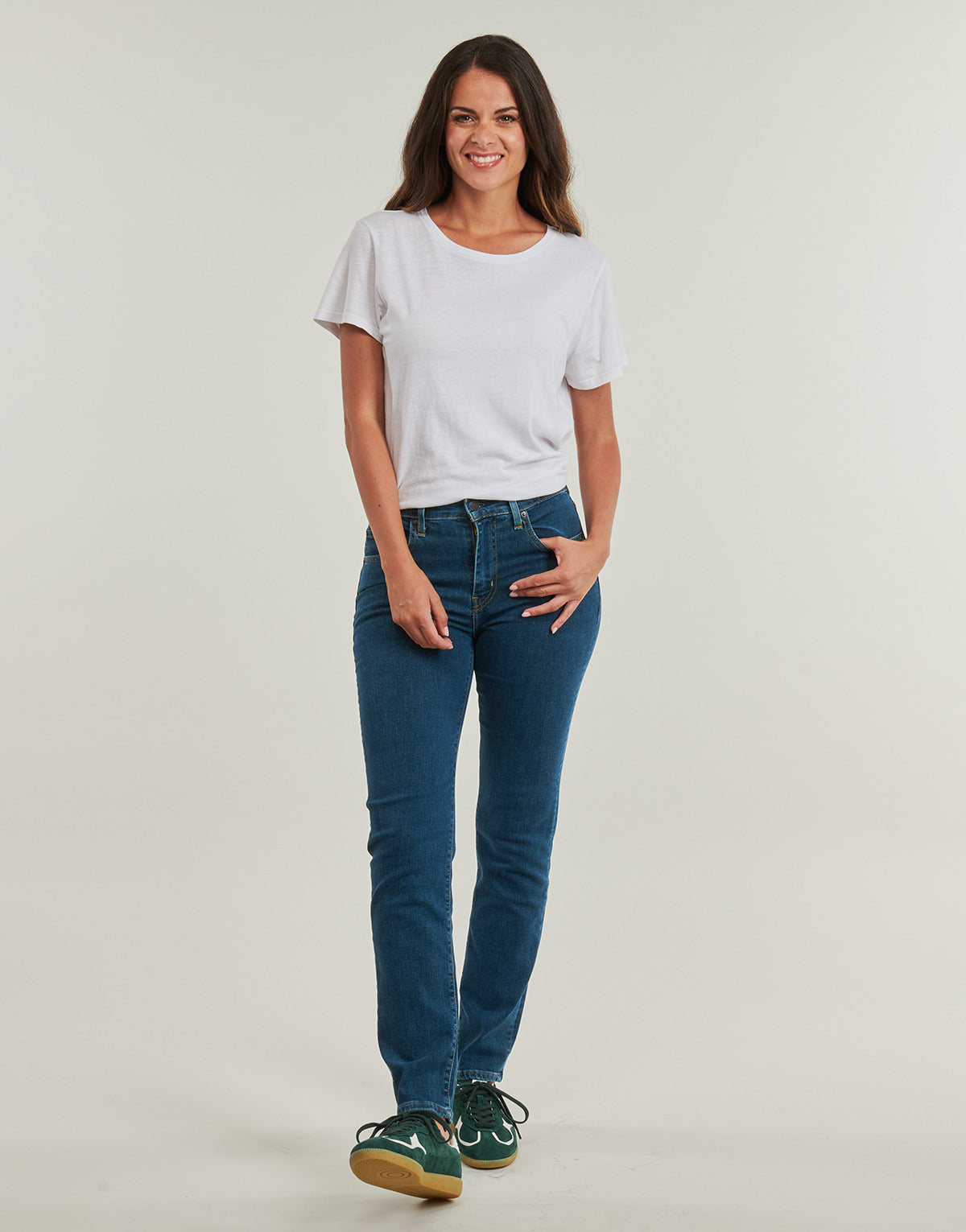 Jeans Donna Levis  724 HIGH RISE STRAIGHT  Marine