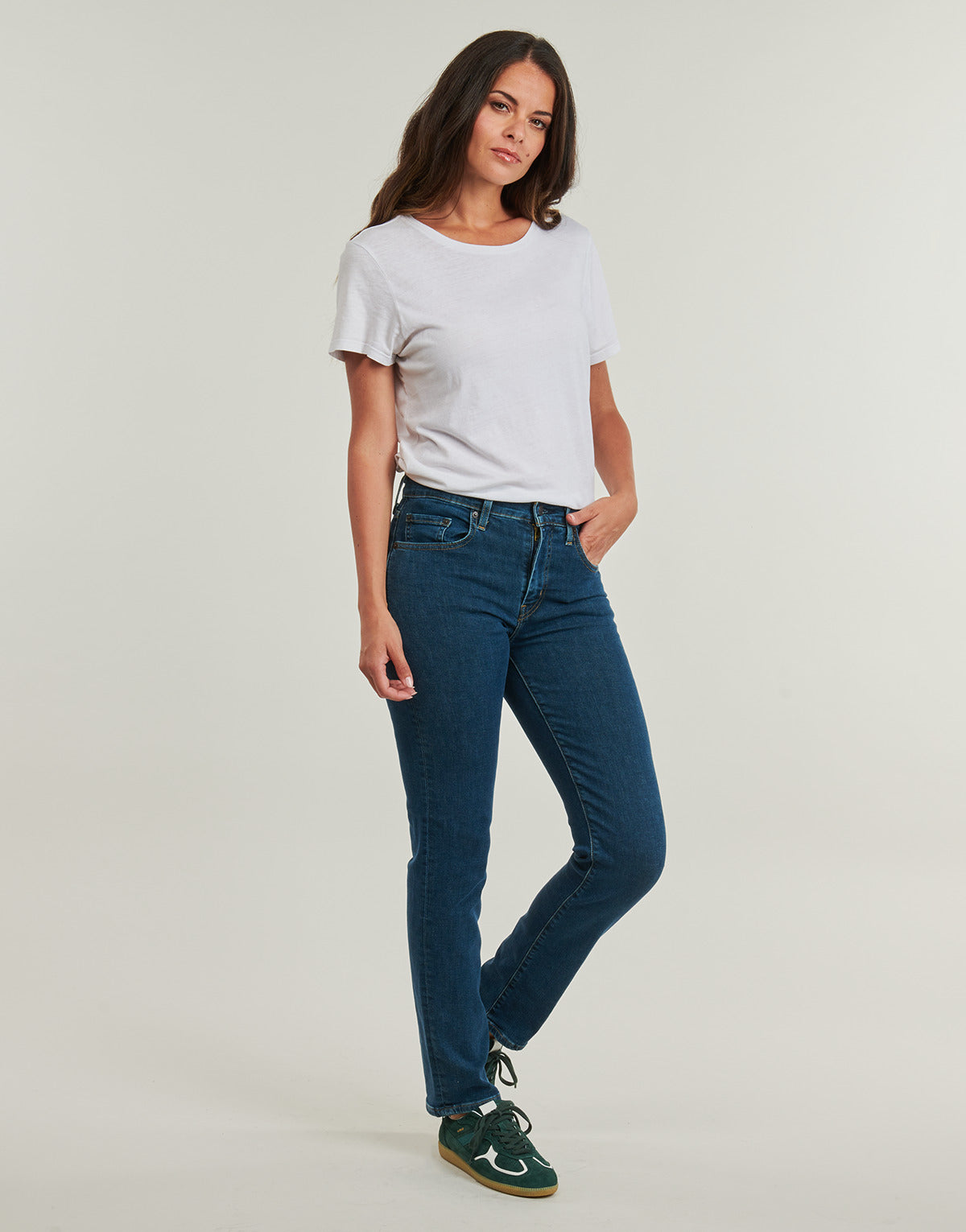 Jeans Donna Levis  724 HIGH RISE STRAIGHT  Marine