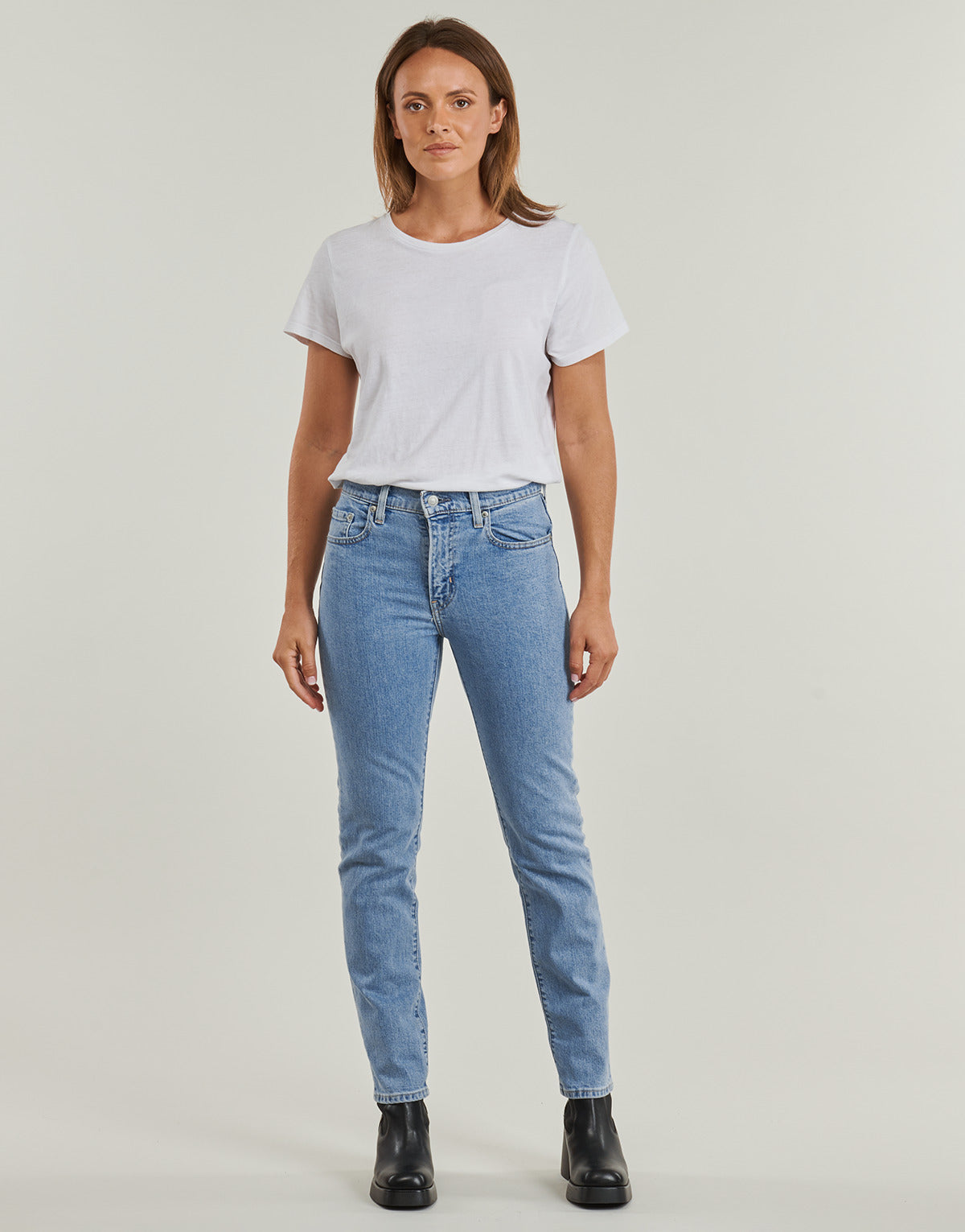 Jeans Donna Levis  724 HIGH RISE STRAIGHT  Blu