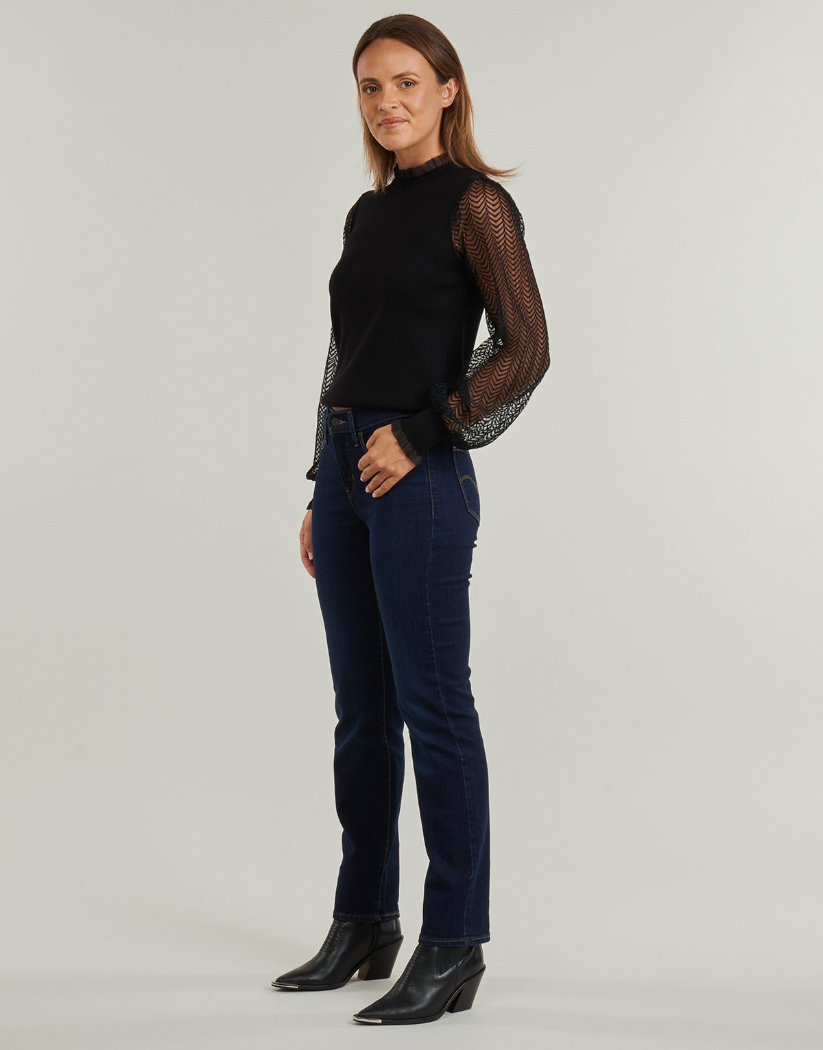 Jeans Donna Levis  314 SHAPING STRAIGHT  Blu
