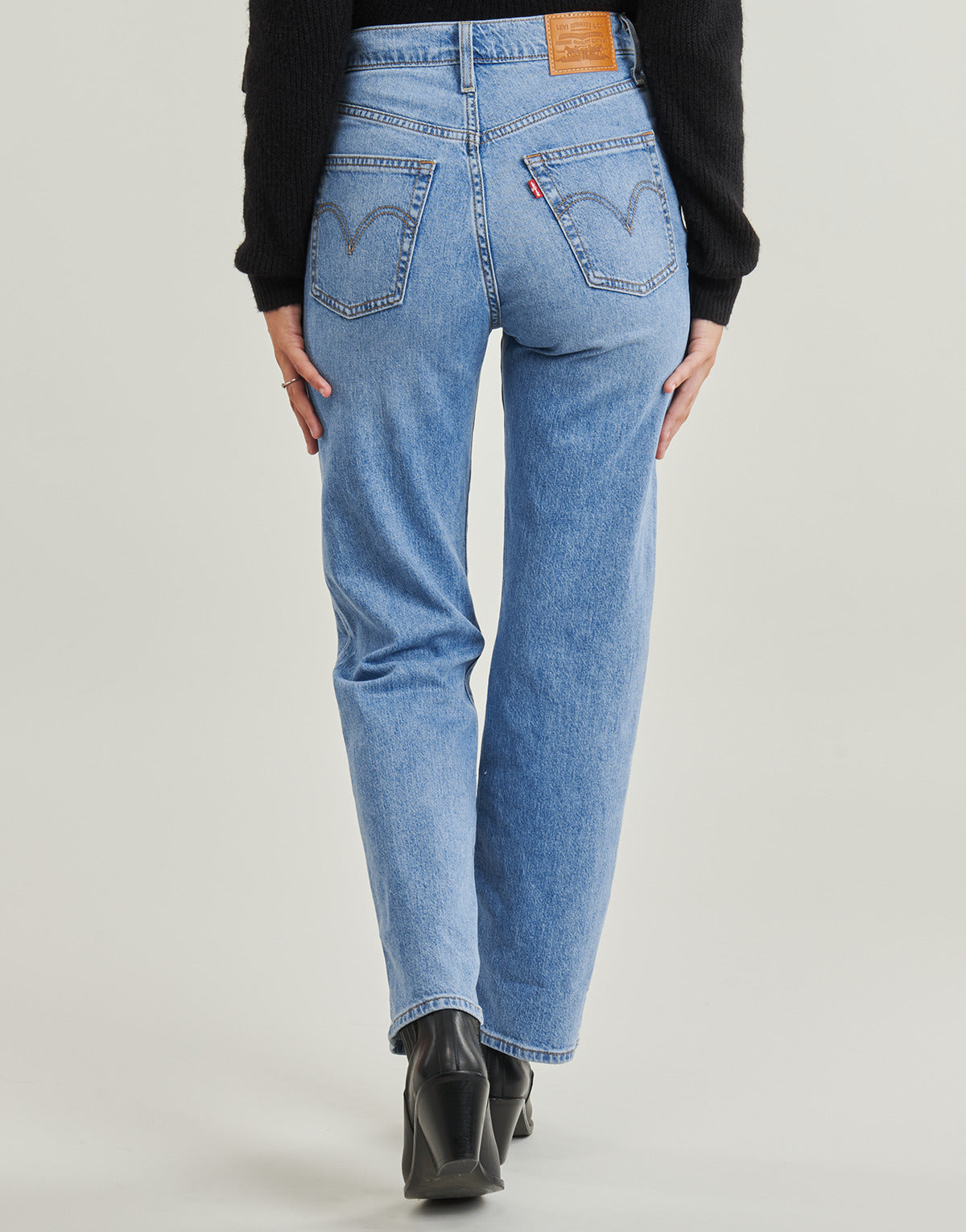 Jeans Donna Levis  RIBCAGE STRAIGHT ANKLE  Blu
