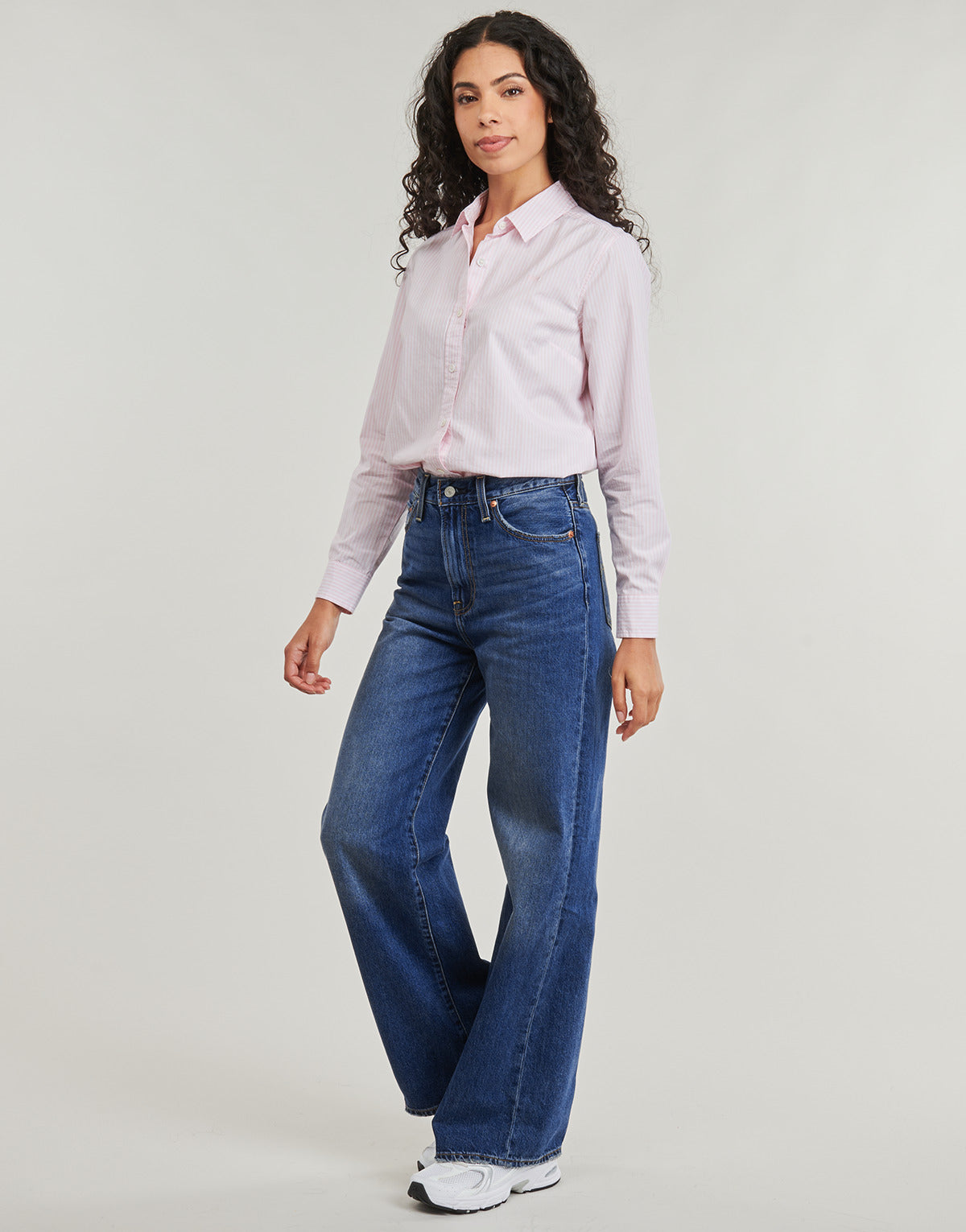 Jeans Flare Donna Levis RIBCAGE WIDE LEG H223 Blu