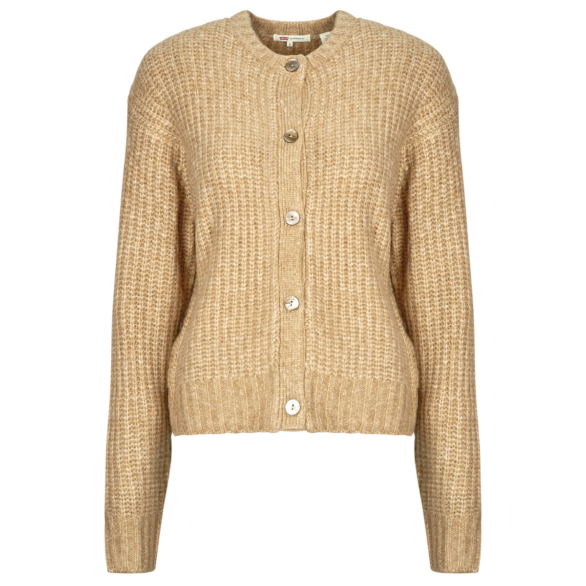 Gilet / Cardigan Donna Levis  LUNA SHELL BUTTON CARDI  Beige