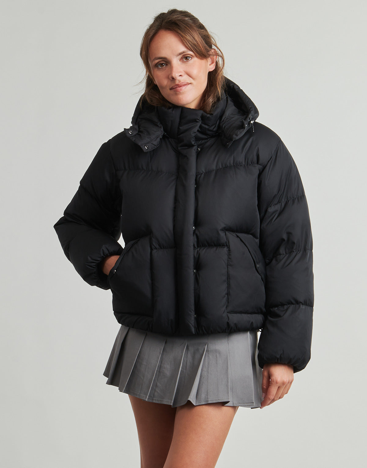 Piumino Donna Levis  WESTERN BUBBLE SHORTIE  Nero