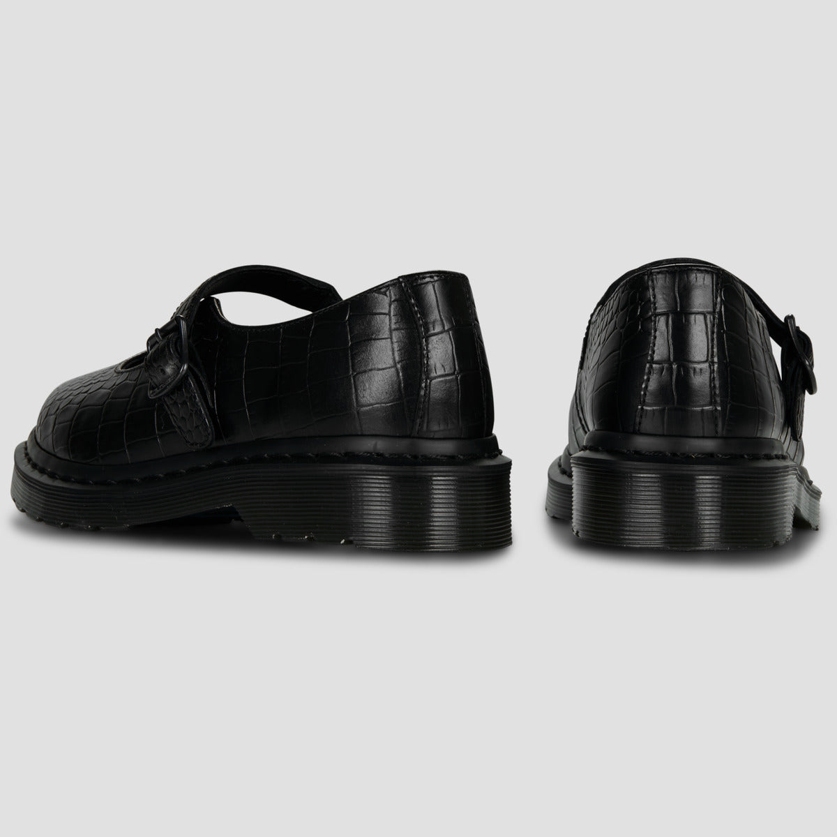 Ballerine Donna Dr. Martens  Elphie MJ Mary Jane Shoe Black New Vibrance Croco  Nero