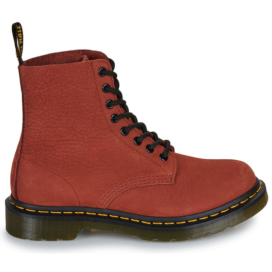 Stivaletti Uomo Dr. Martens  1460 Pascal 8 Eye Boot Russet Red Milled Nubuck RB  Arancio