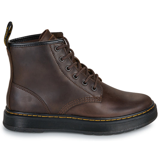 Stivaletti Uomo Dr. Martens  Brookline Chukka 6 Eye Boot Dark Brown Crazy Horse  Marrone