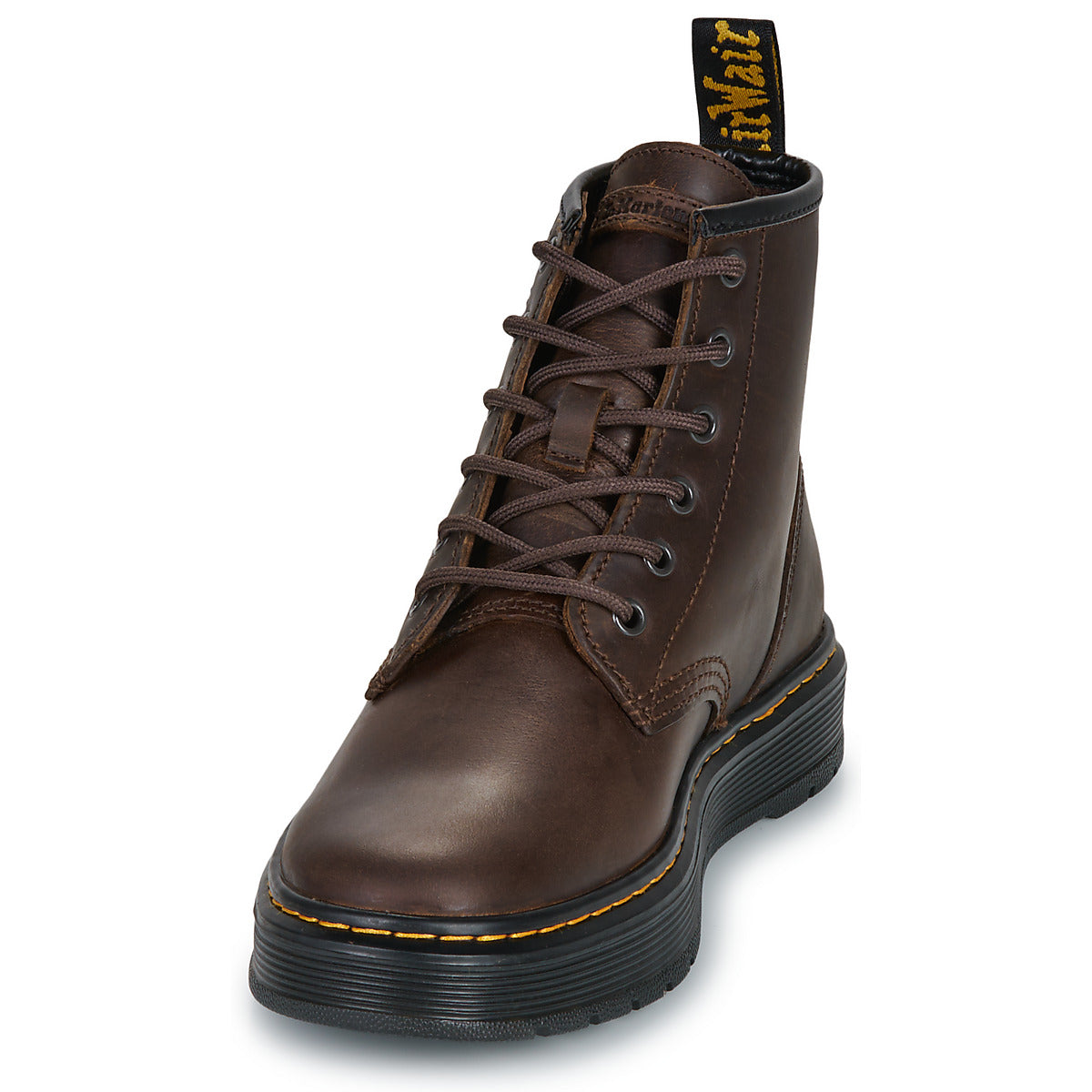 Stivaletti Uomo Dr. Martens  Brookline Chukka 6 Eye Boot Dark Brown Crazy Horse  Marrone
