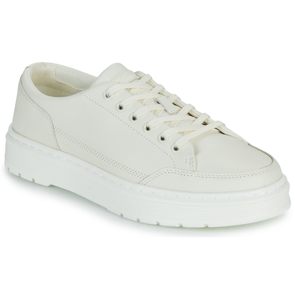 Sneakers Uomo Dr. Martens Brookline 6 Eye 6 Eye Shoe Off White Classic Nappa Bianco